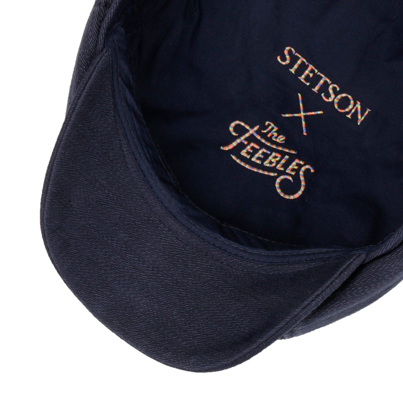 Stetson Flat Cap (1-St) mit blau Schirm Schirmmütze