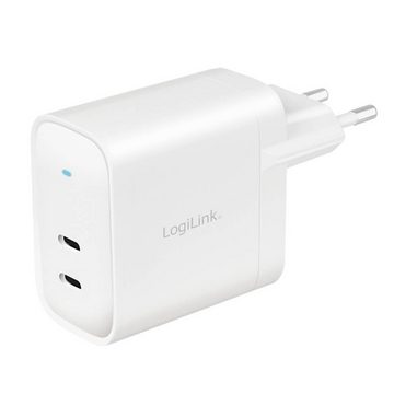 LogiLink USB-Steckdosenadapter, 2x USB-C® (PD), USB-Ladegerät (USB Power Delivery (USB-PD)