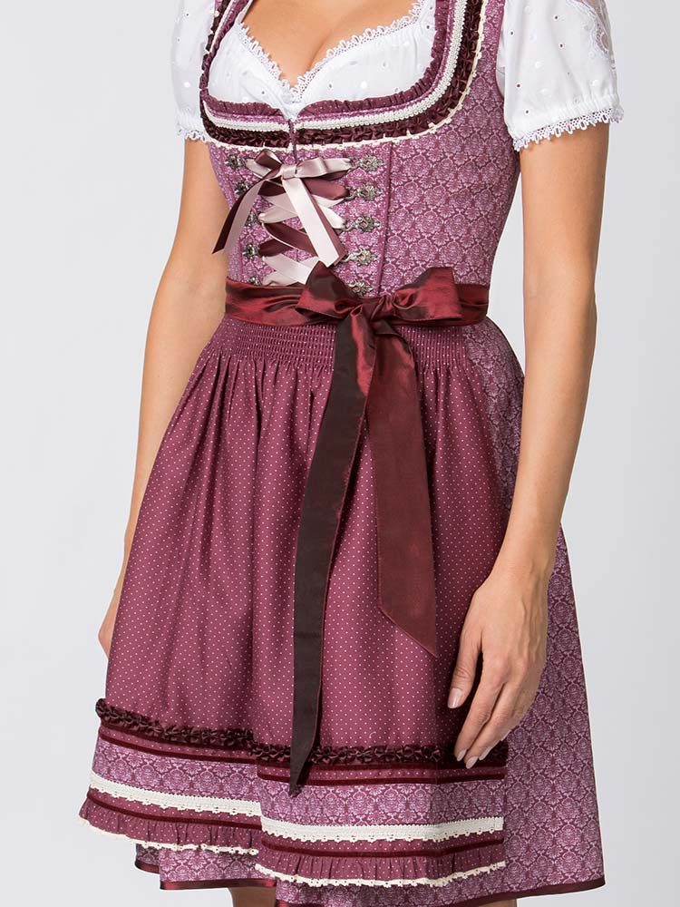 Stockerpoint Dirndl Dirndl Angelica 55er Länge bordeaux – Bild 4 von 4