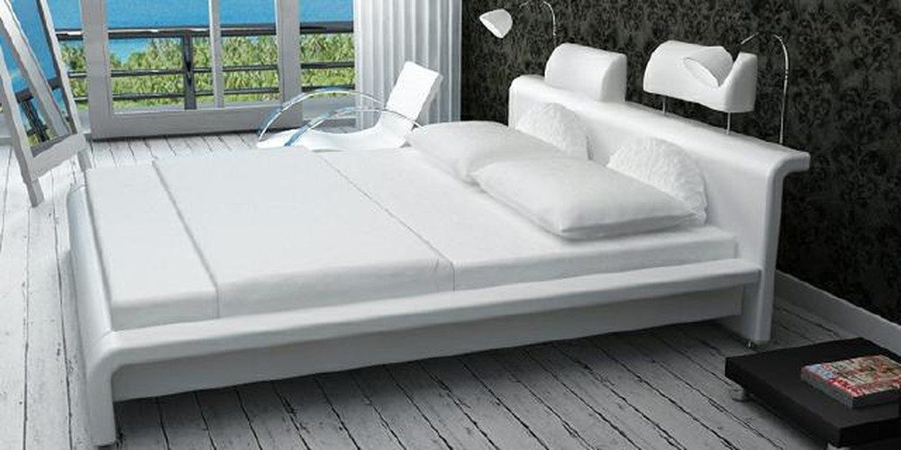 Xlmoebel Polsterbett Elegantes Lederbett mit hochwertiger Polsterung in zeitlosem Design (Bett Rowane (NB), Hergestellt in Europa