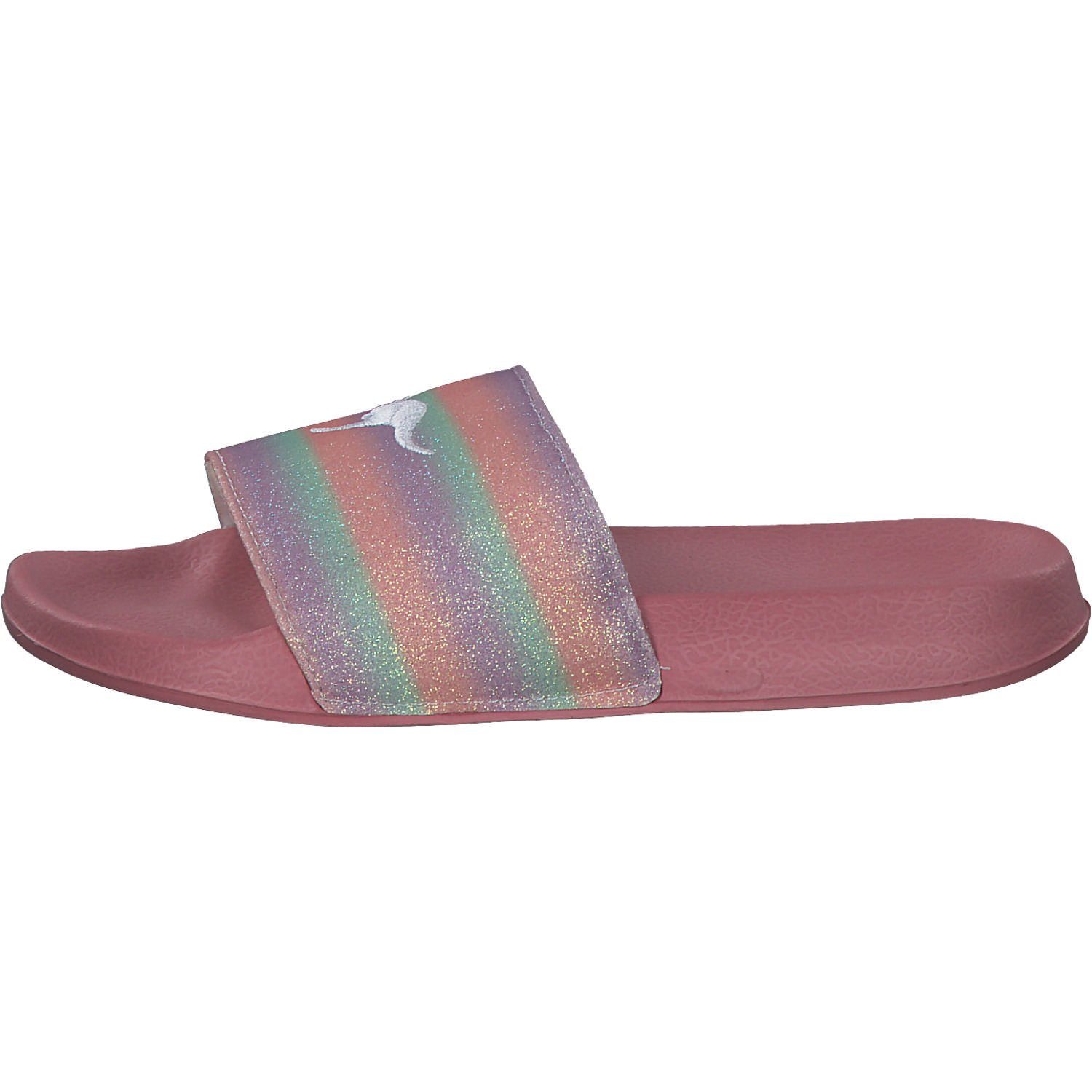 Shine K-Slide Badepantolette daisy KangaROOS (12801487) KangaROOS 18574 pink/rainbow