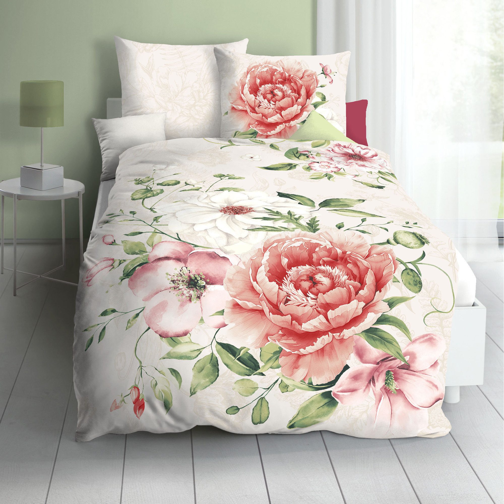 Kaeppel Bettwäsche Bettwäsche "Blushing Rose", Mako-Satin, günstig online kaufen