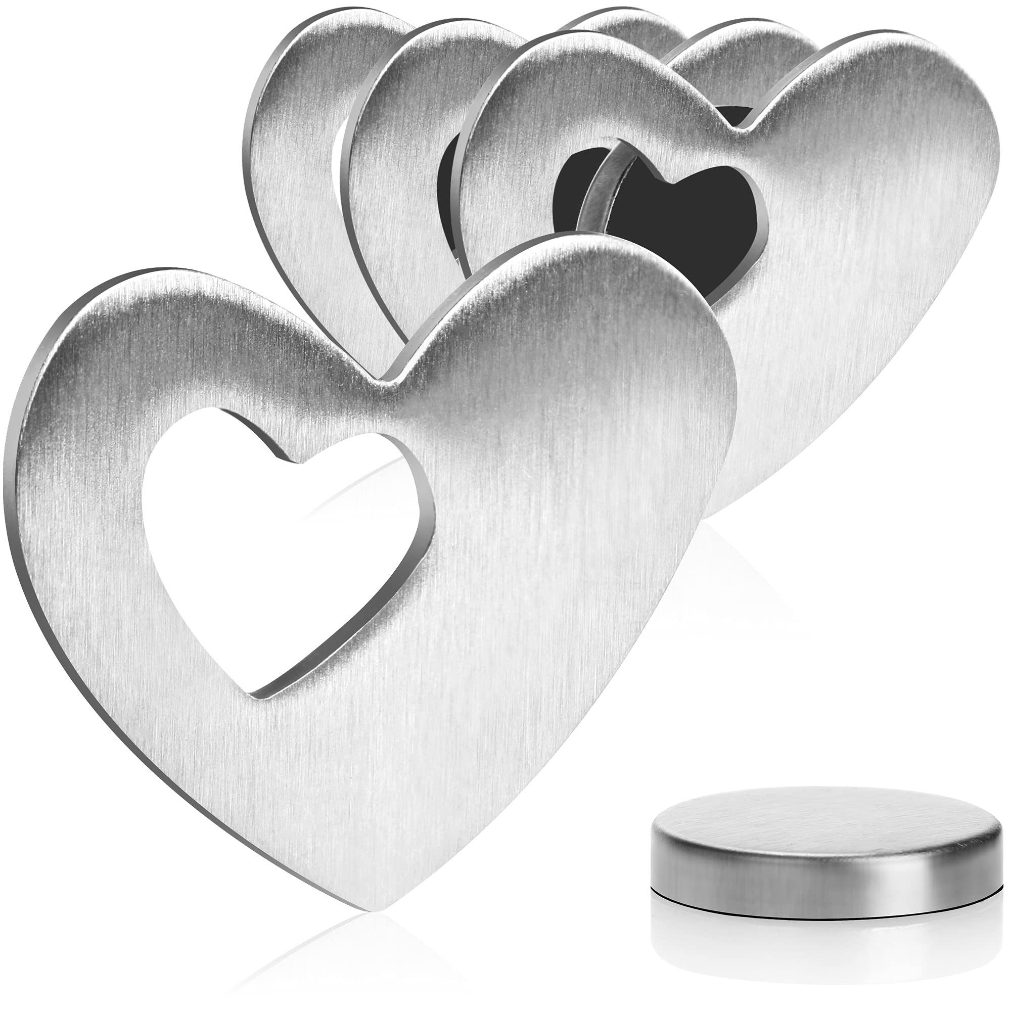 com-four Tischtuchklammern, (4-St), Tischtuchgewichte aus Edelstahl – magnetische Tischtuchklammer