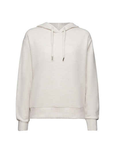 edc by Esprit Kapuzensweatshirt Hoodie aus weich aufgerautem Rippstrick