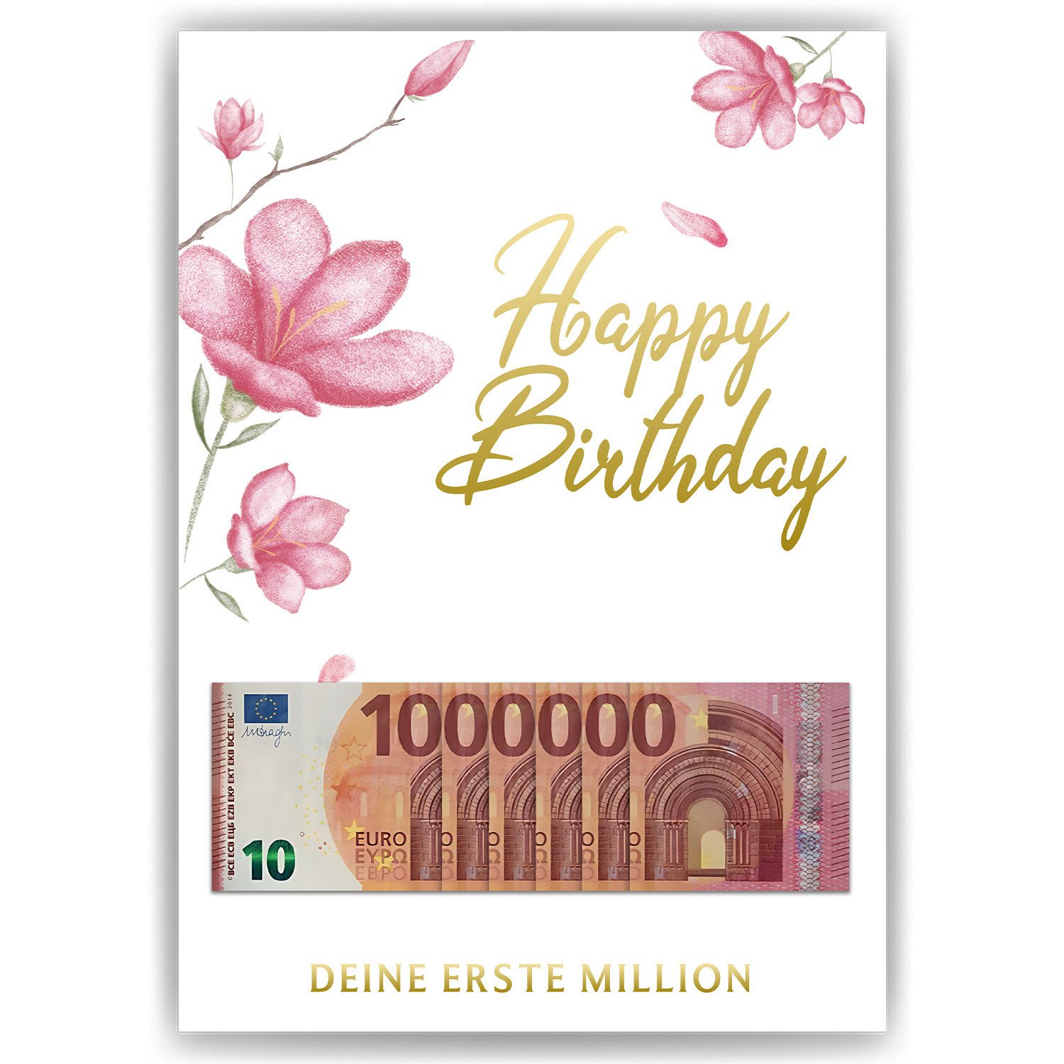 Tigerlino Poster Geldgeschenk Geburtstag Frauen Millionär Freundin Geschenkidee
