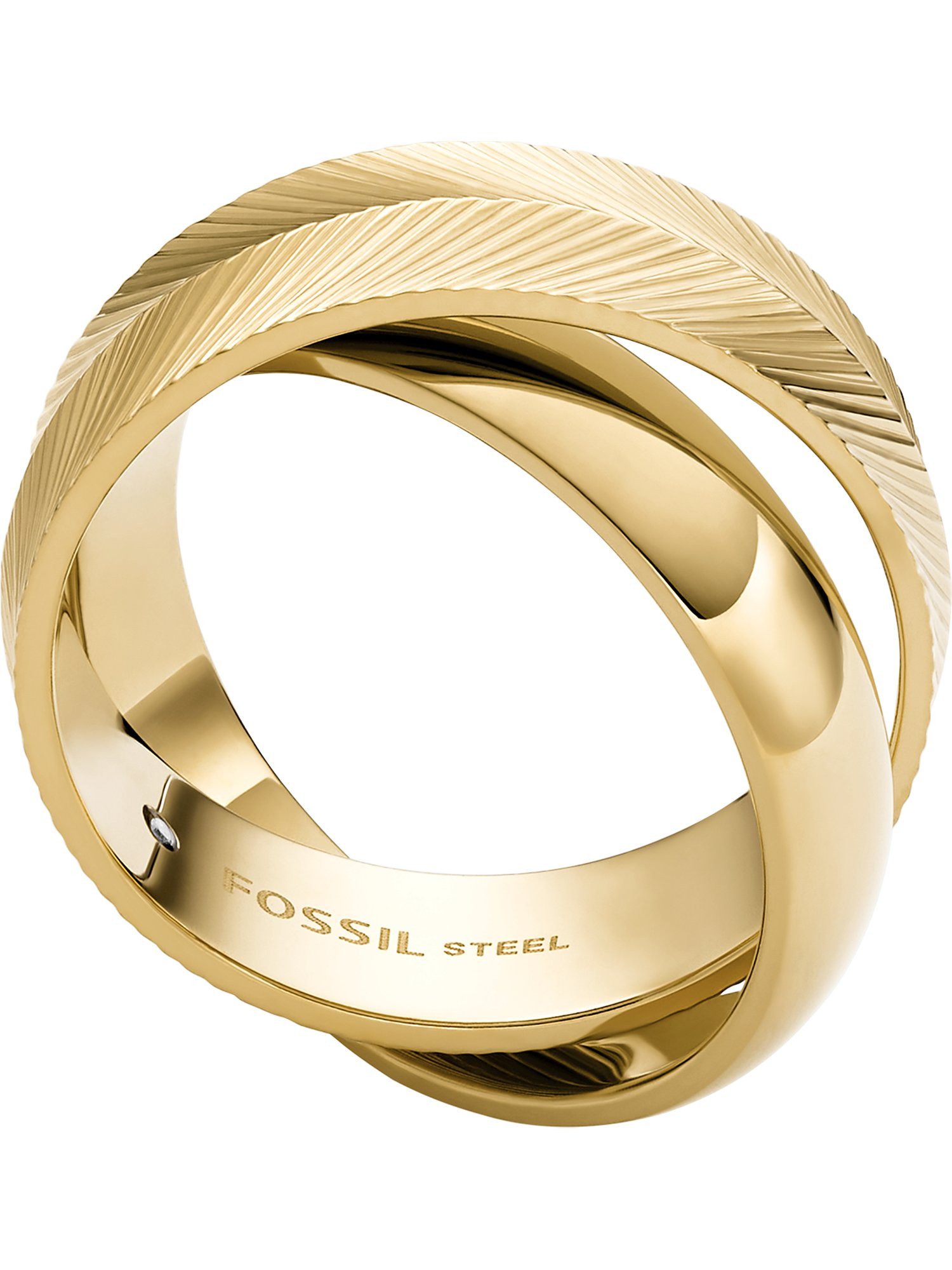 Fossil Fingerring Fossil Damen-Damenring Edelstahl günstig online kaufen