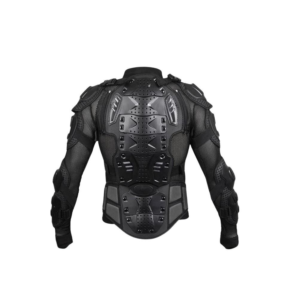 FunSport-Factory Brustprotektor Protektorenjacke Protektorenweste Protektoren Motorrad Erwachsene, Abnehmbare Protektoren, Belüftet, Elastisches Material