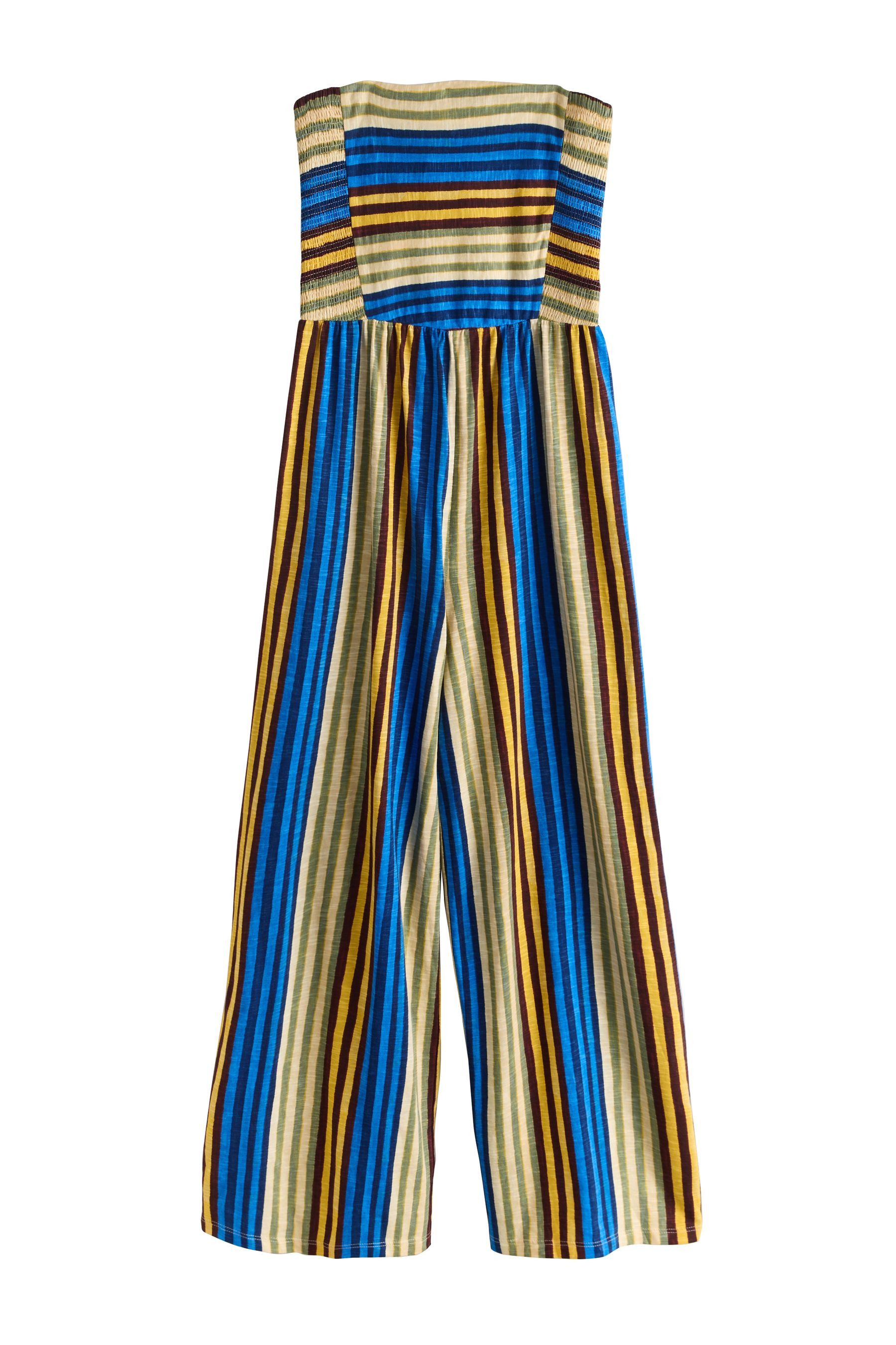 Next Jumpsuit Bandeau-Jumpsuit mit weitem Bein, Kurzgröße (1-tlg)