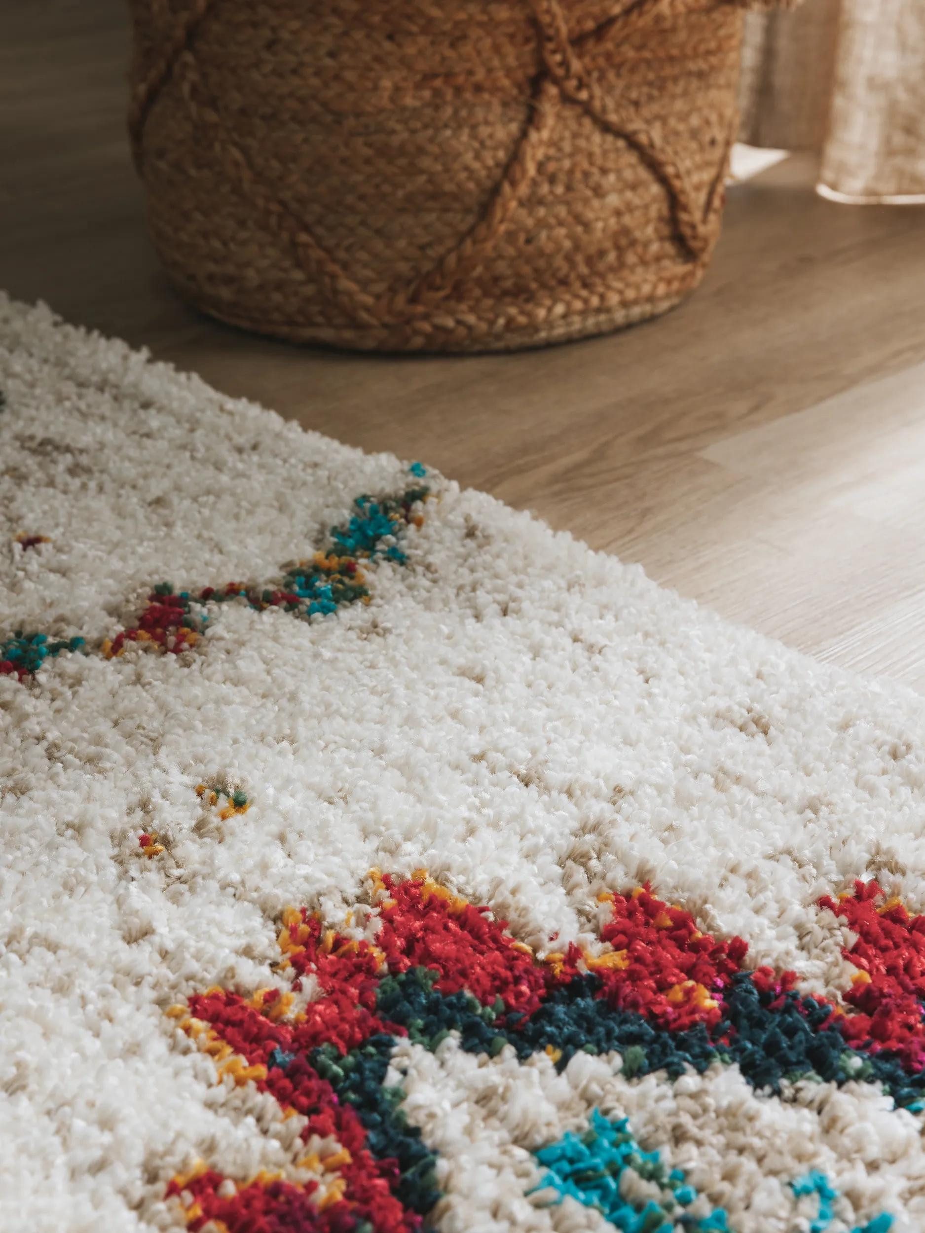 benuta Hochflor-Teppich Gobi, rechteckig, Höhe: 21 mm, Teppich Wohnzimmer, Schlafzimmer, Esszimmer, Flur, Kunstfaser, Cozy