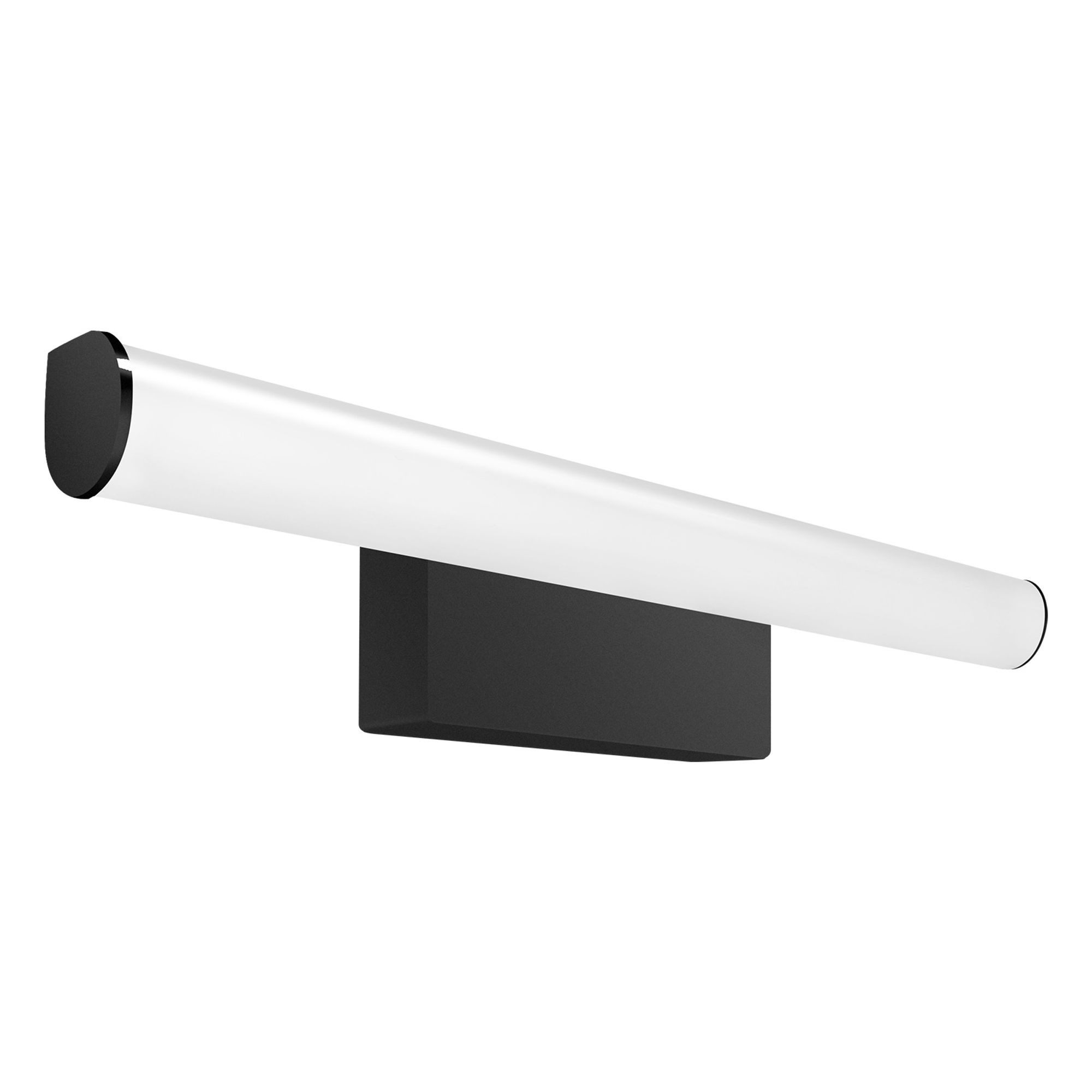 kalb LED Spiegelleuchte Kalb LED Spiegelleuchte 300mm Rund 230V Schwarz Modern Energiesparend, Warmweiß, warmweiß