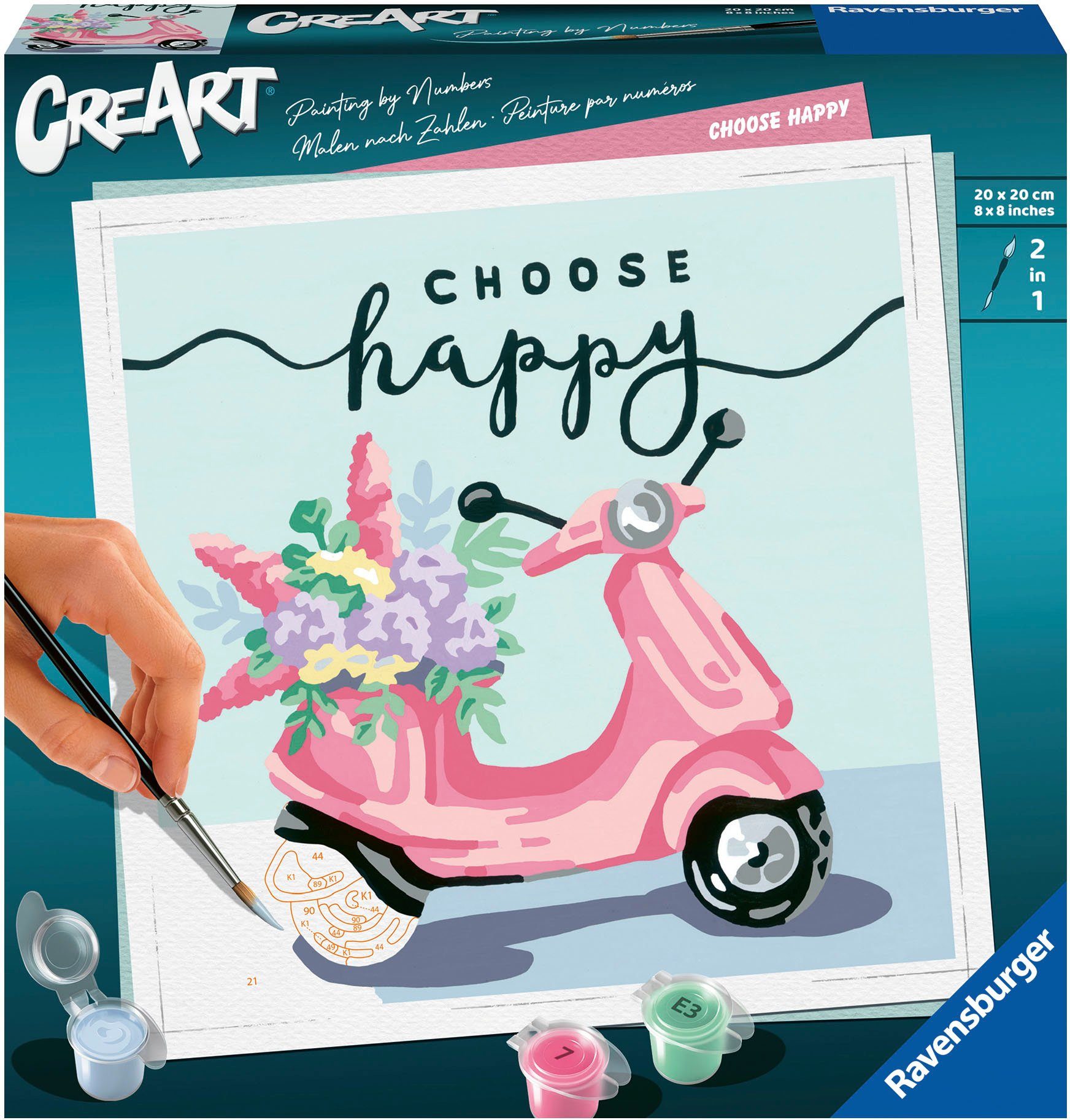 Malen nach Zahlen CreArt, Choose happy