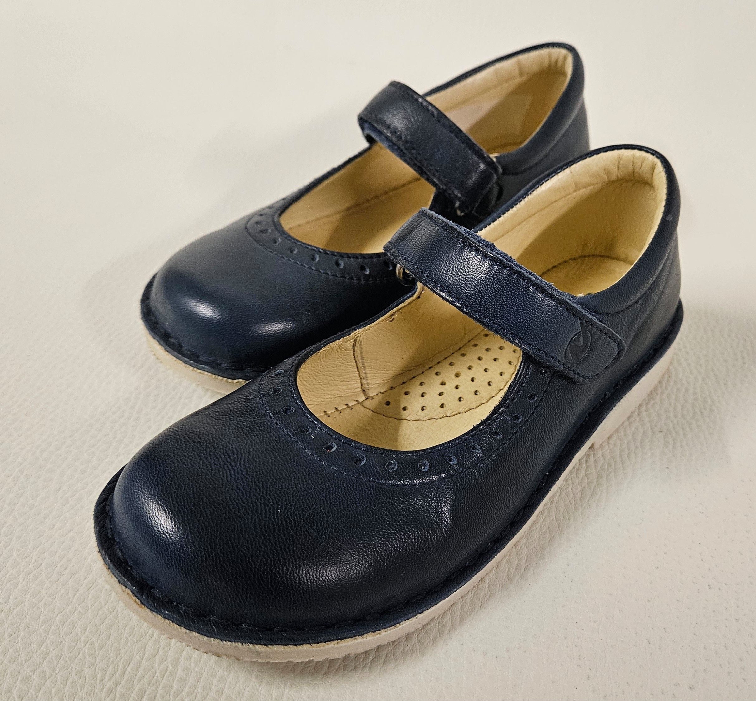 Naturino Kinderschuhe blau Mädchen Lederschuh 4875 Nappa Spazz Riemchenballerina aus echtem Leder