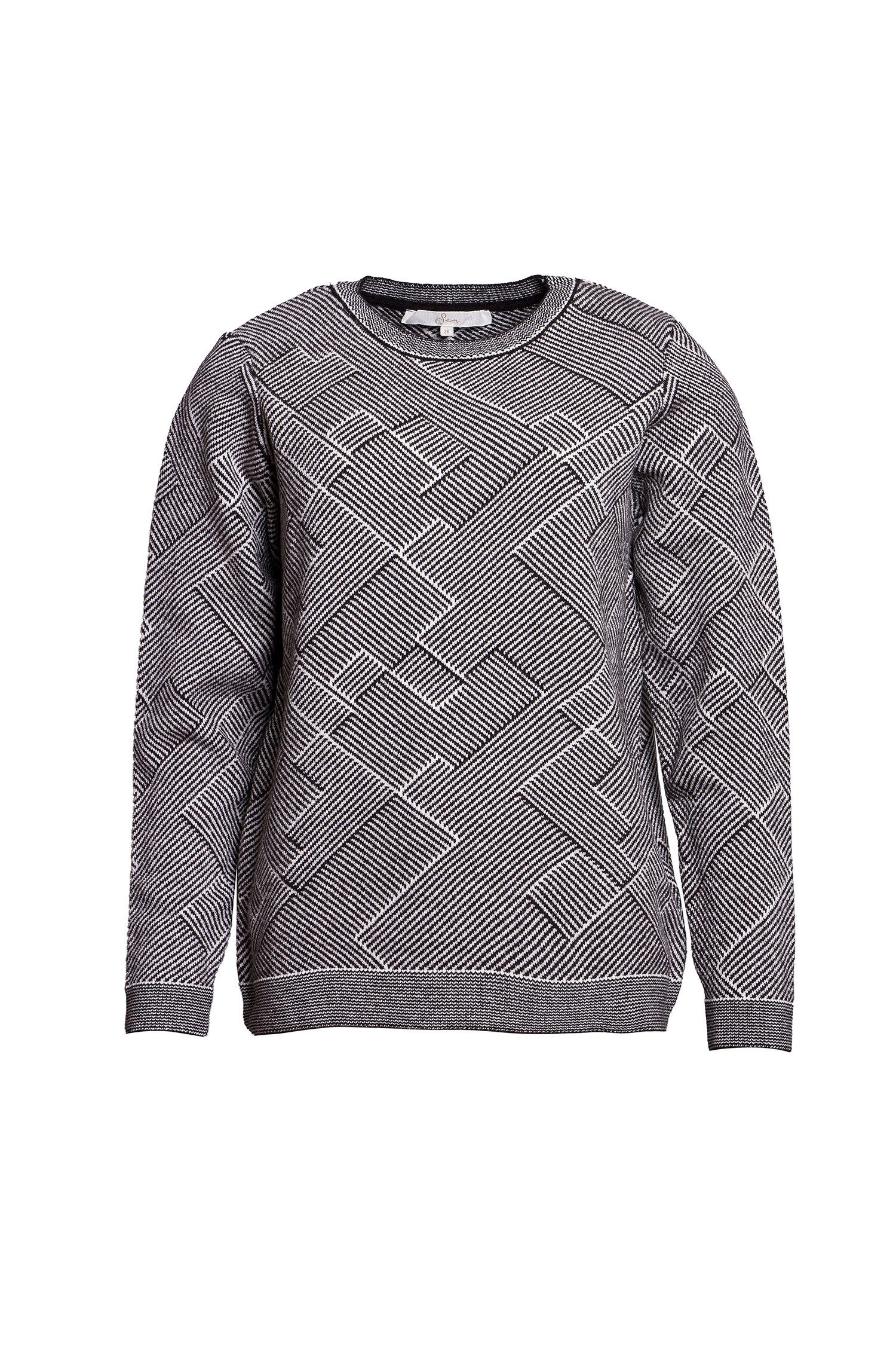SER Rundhalspullover Pullover Mustermix W8250222