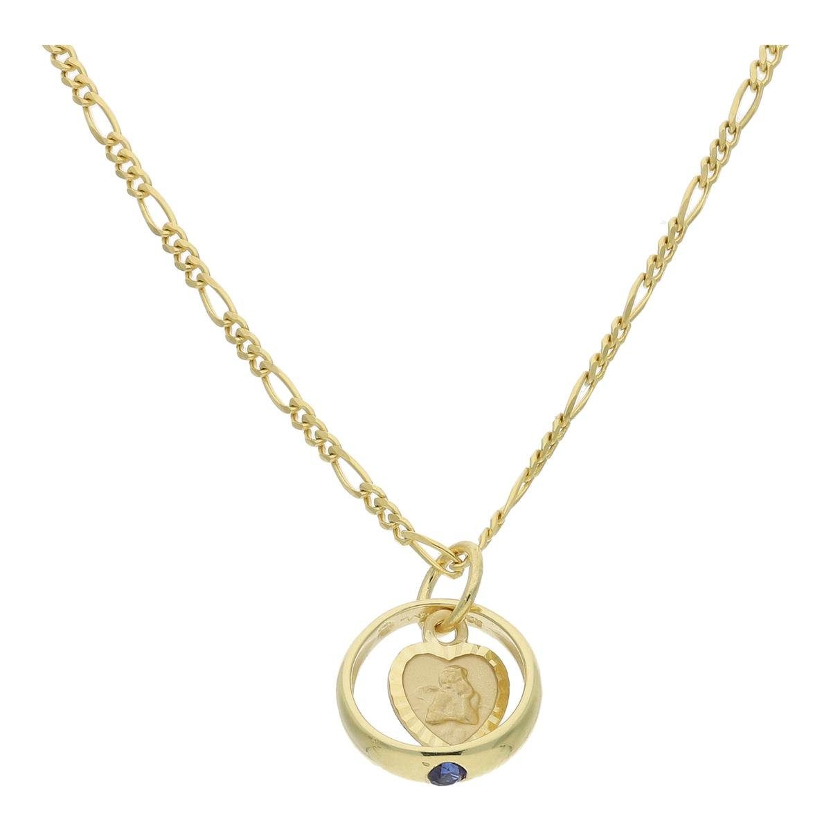 JuwelmaLux Engelanhänger JuwelmaLux Anhänger 333/000 (8 Karat) Gold Taufring mit Schutzengel mi (1-tlg)