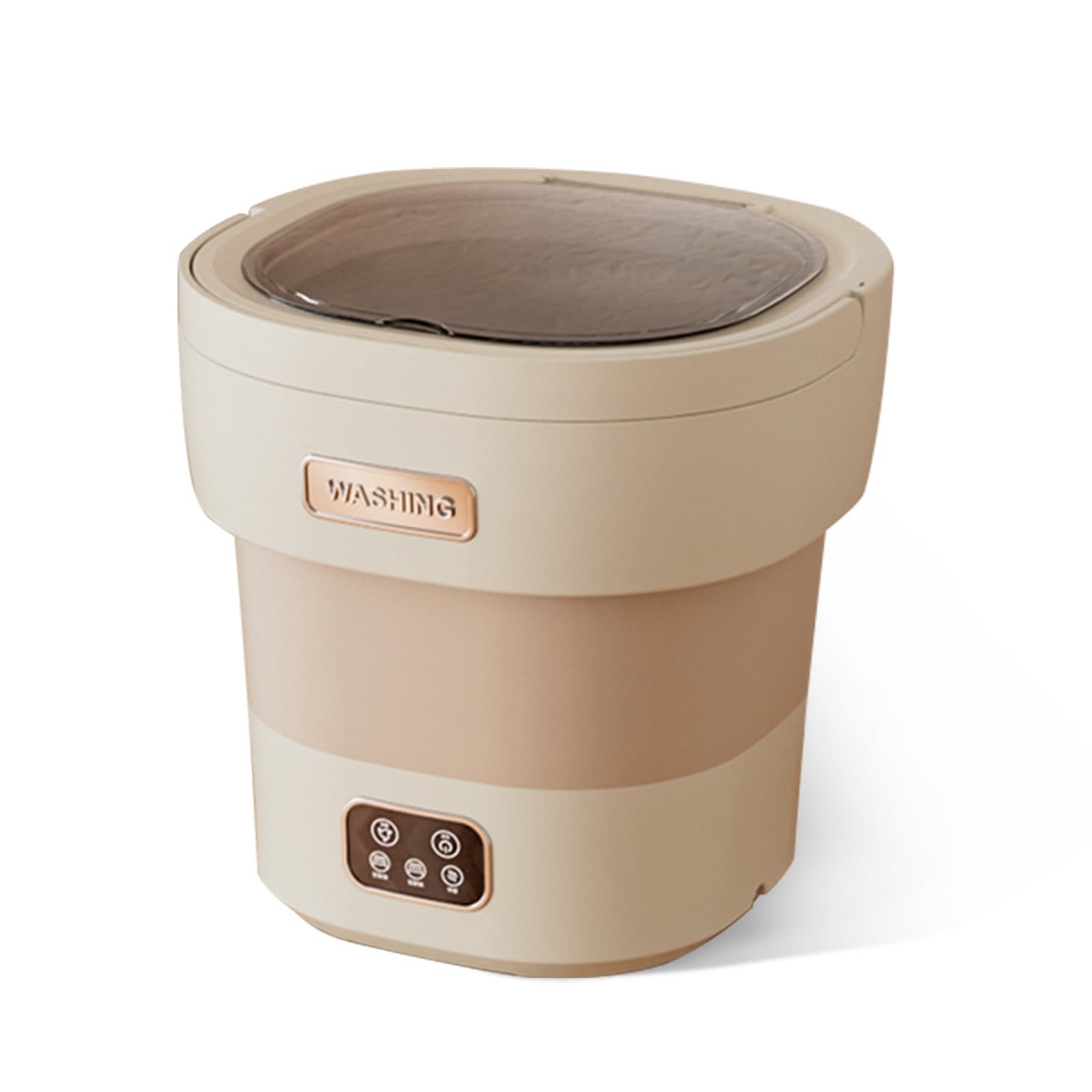 GarveeMore Waschschüssel Mini Waschmaschine 12L Faltbare Camping Waschmaschine mit Schleuder