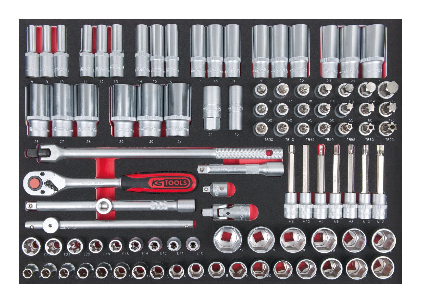 KS Tools Steckschlüssel (95 St), SCS Satz, 95-teilig, 1/2\
