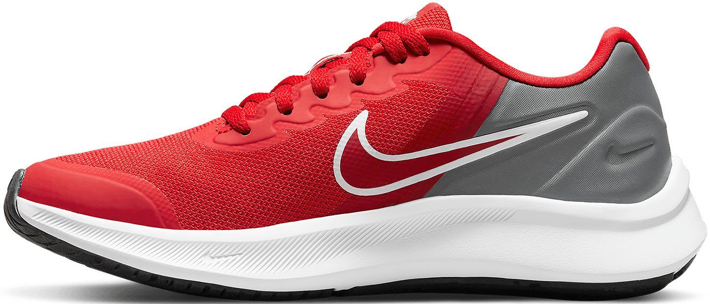 (GS) RUNNER UNIVERSITY-RED-UNIVERSITY-RED-SMOKE-GREY STAR Laufschuh Nike 3