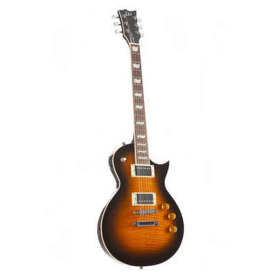 ESP E-Gitarre, LTD EC-256FM Dark Brown Sunburst, LTD EC-256FM Dark Brown Sunburst - Single Cut E-Gitarre