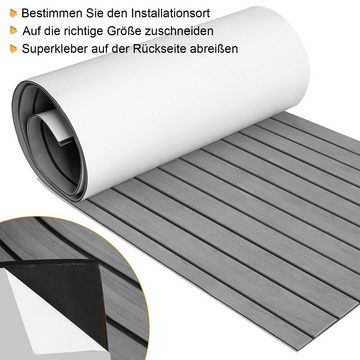 Randaco Bodenmatte Teak EVA Deck Bodenbelag Matte Teppich Bodenmatte Schaum Anti-Rutsch