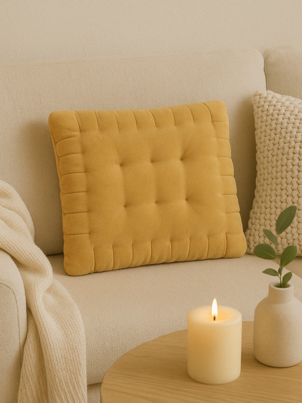 United Labels® Dekokissen Butterkeks