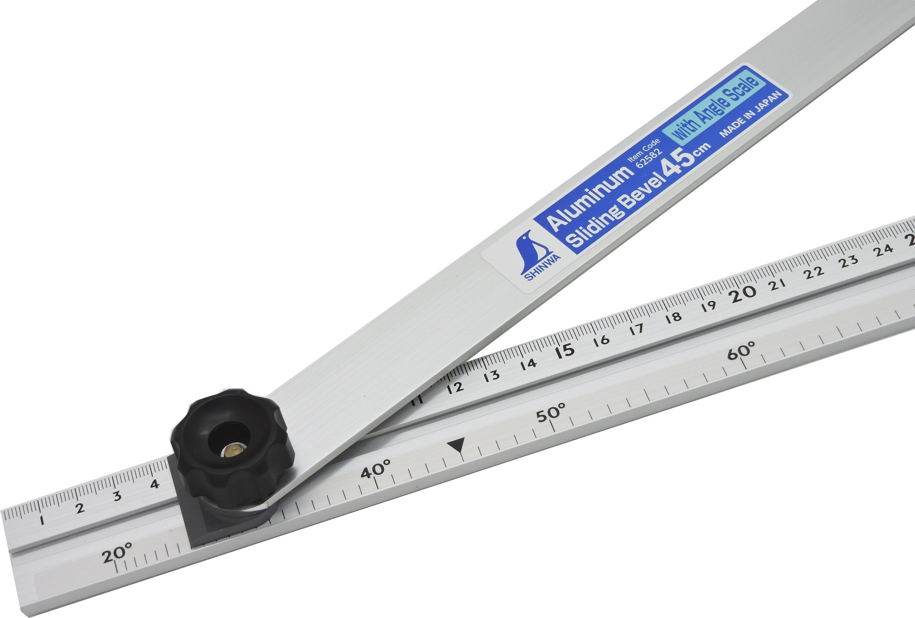 FAMEX Zimmermannswinkel 62661 Zimmerer-Schmiege 45cm, (Konturenmesser, 1-St), Winkelmesser, Made in Japan