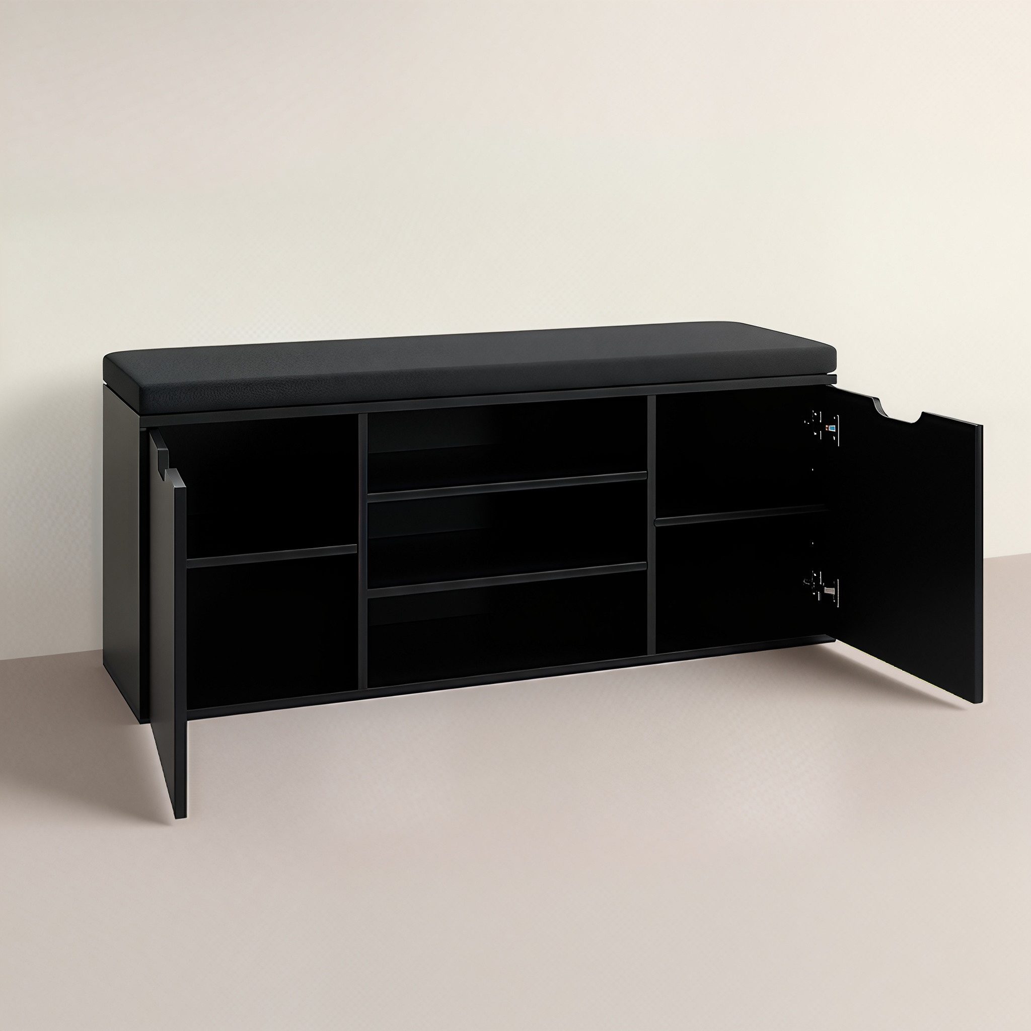 BOXIMO Schuhschrank Schuhschrank mit Sitzfläche PORTA, 103 x 30 x 46 cm (Schuhschrank PORTA mit Sitzbank)