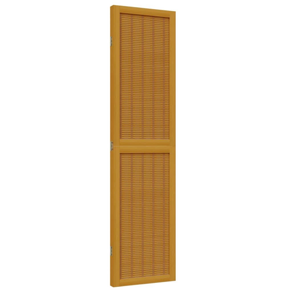 vidaXL Paravent 3-tlg Raumteiler Braun Massivholz Paulownia Paravent