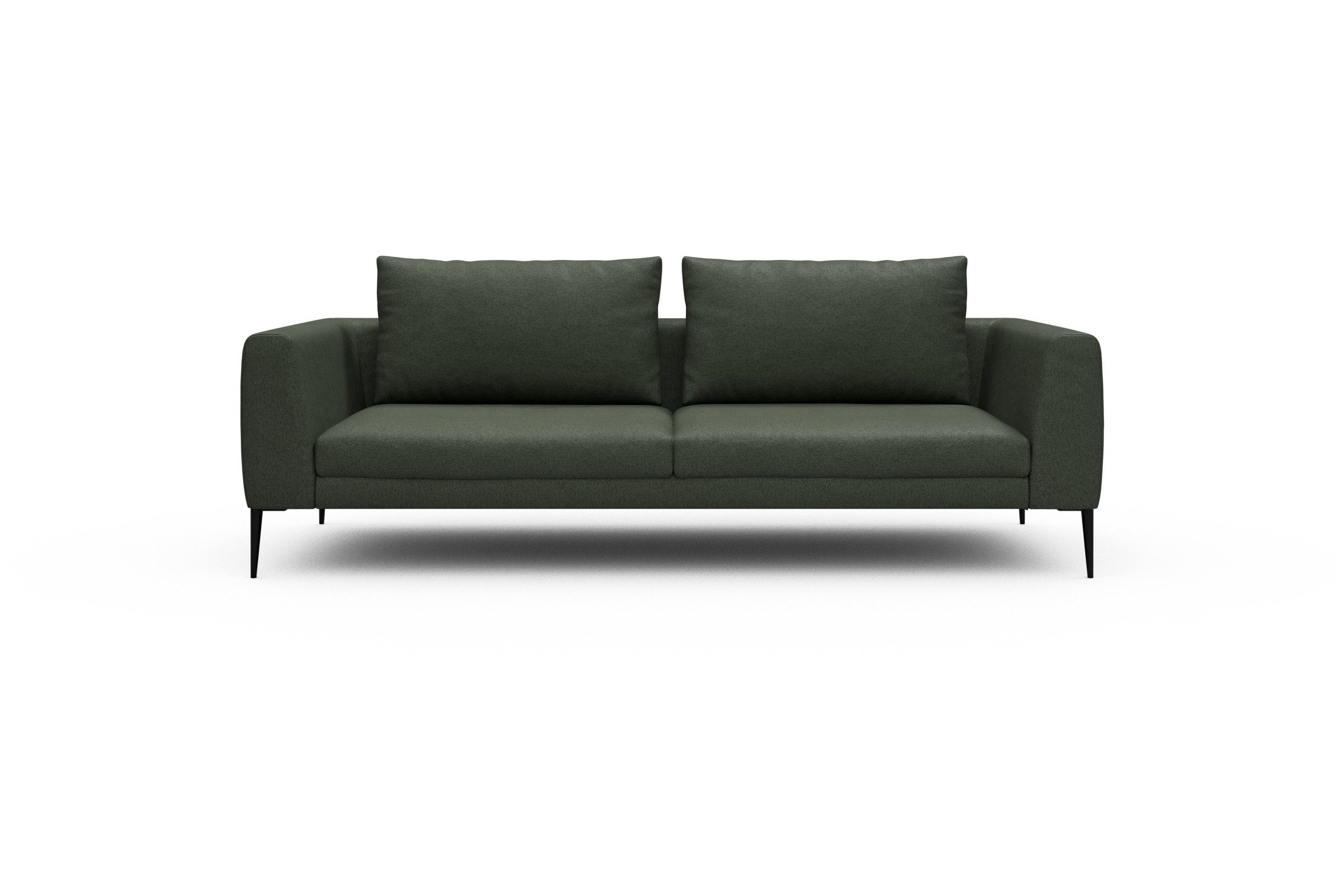moebelfaktor Sofa Paul 3-Sitzer, Skandinavisches Design, niedrige Bauhöhe, für Saugroboter geeignet
