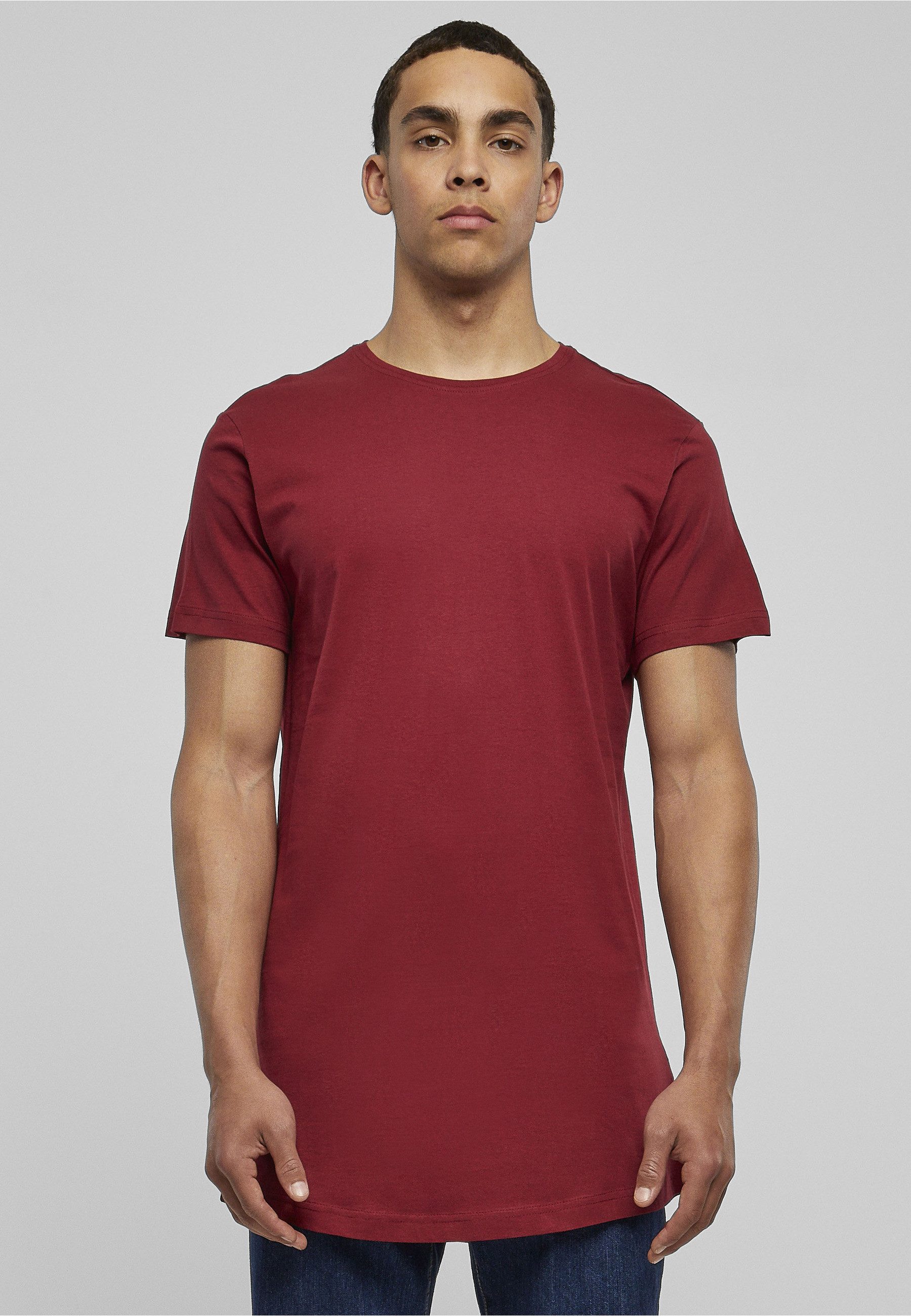 URBAN CLASSICS Kurzarmshirt Urban Classics Herren Shaped Long Tee (1-tlg) – Bild 5 von 5