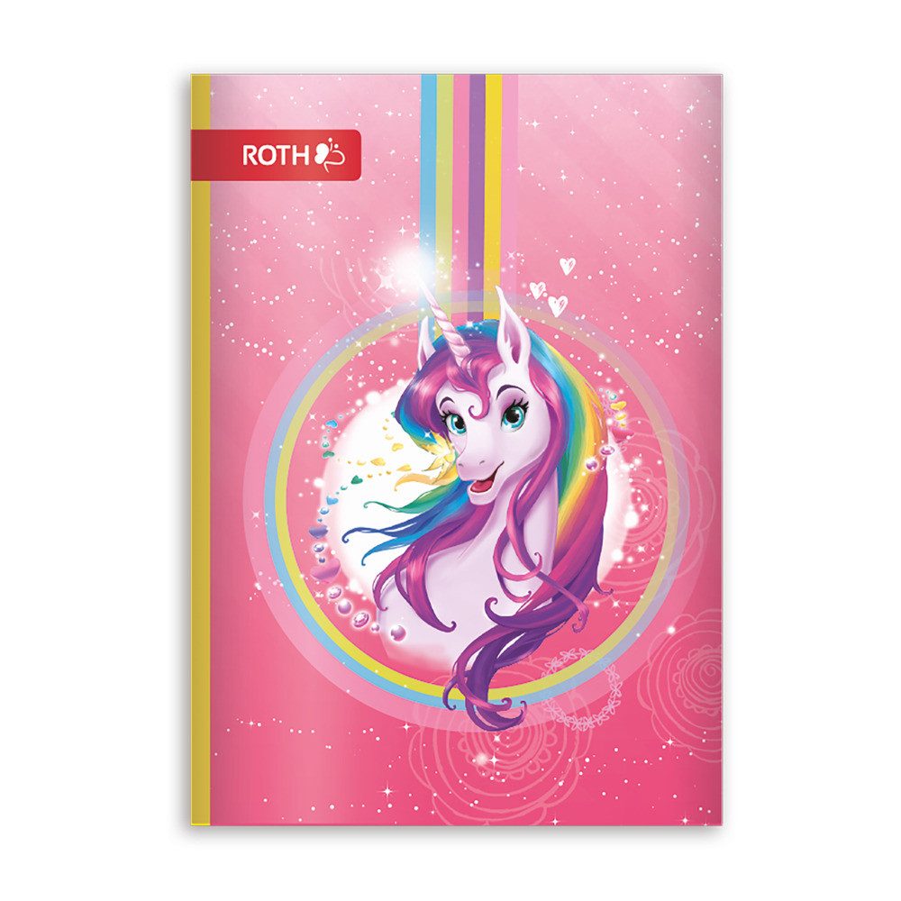 Roth Schulheft Roth Oktavheft Einhornportrait DIN A6