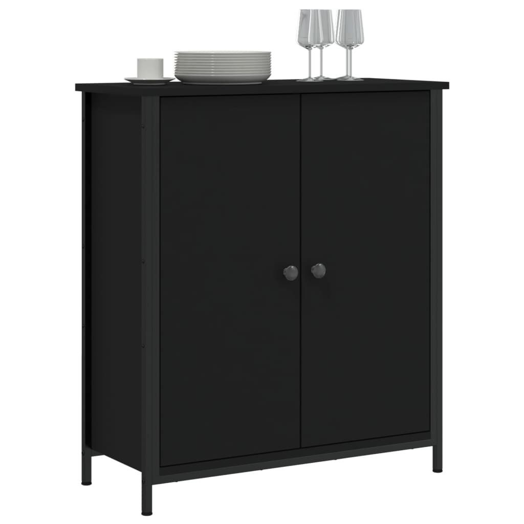 vidaXL Sideboard Sideboard Schwarz 70x30x80 cm Holzwerkstoff (1 St) günstig online kaufen