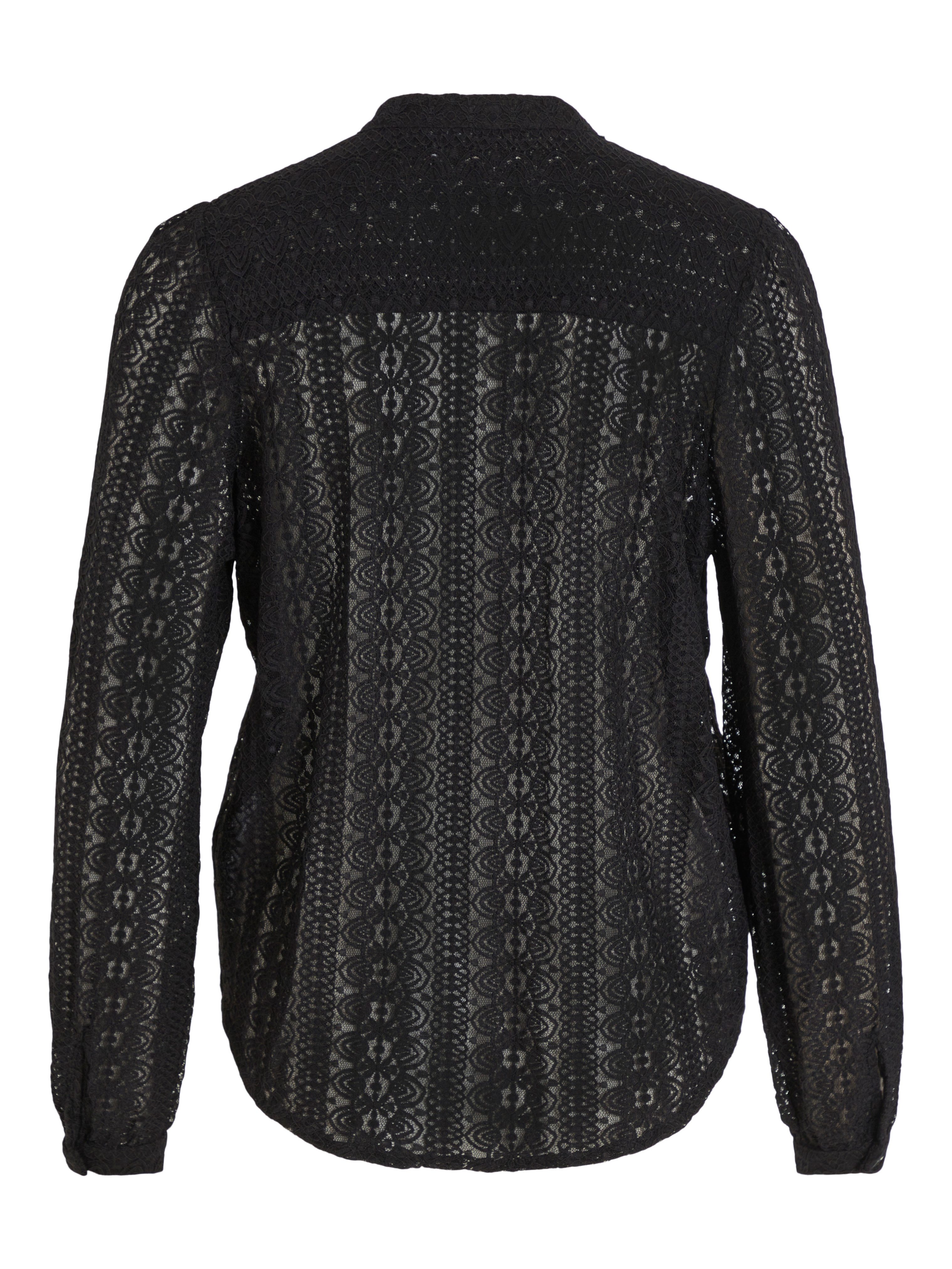 Vila Blusenshirt VICHIKKA LACE L/S SHIRT- NOOS