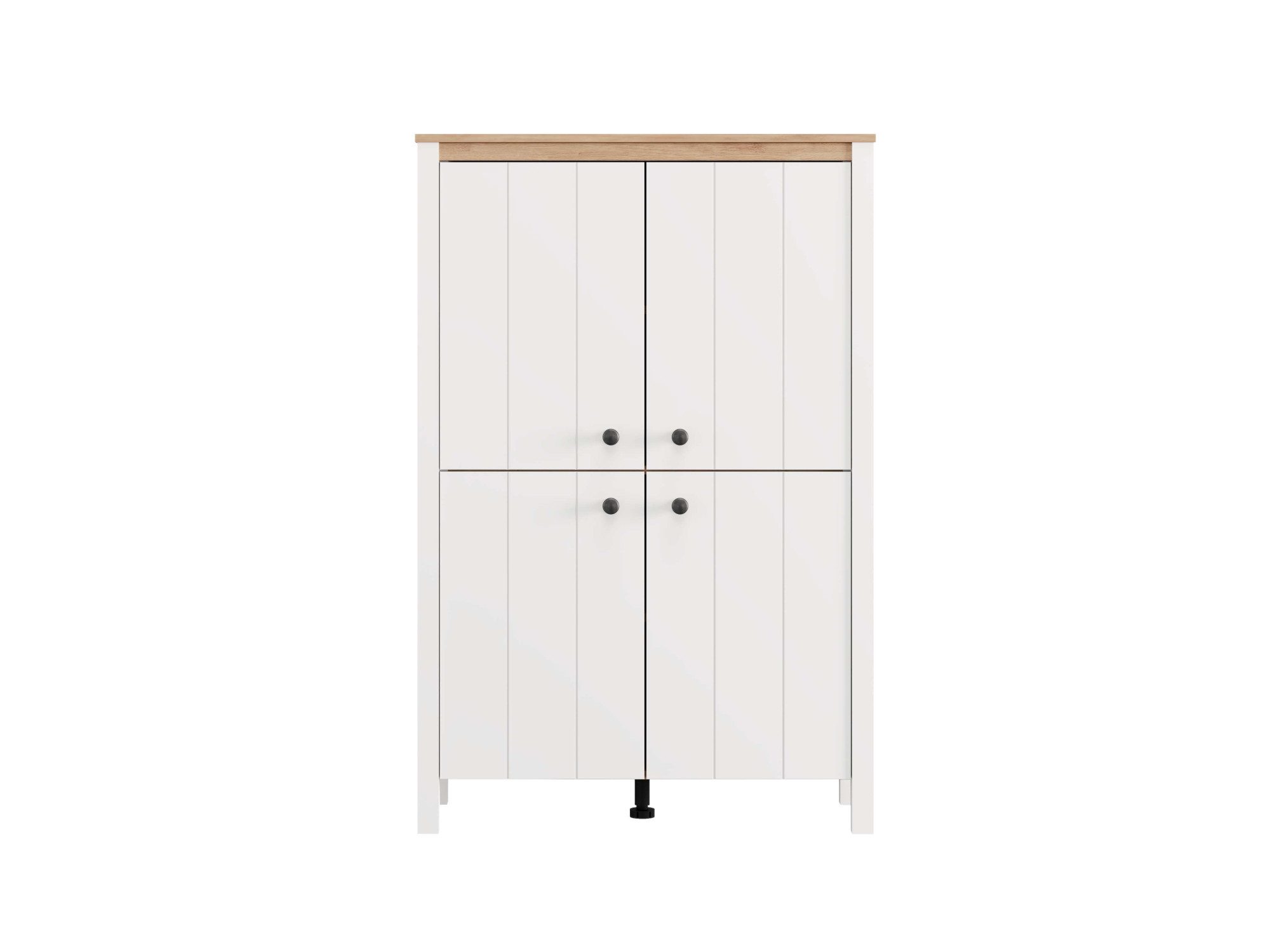 Home affaire Highboard BEDFORD, Kommode, Anrichte, Schrank, Highboard im Landhausstil, MDF-Profil 2D ummantelt, Hotstamping