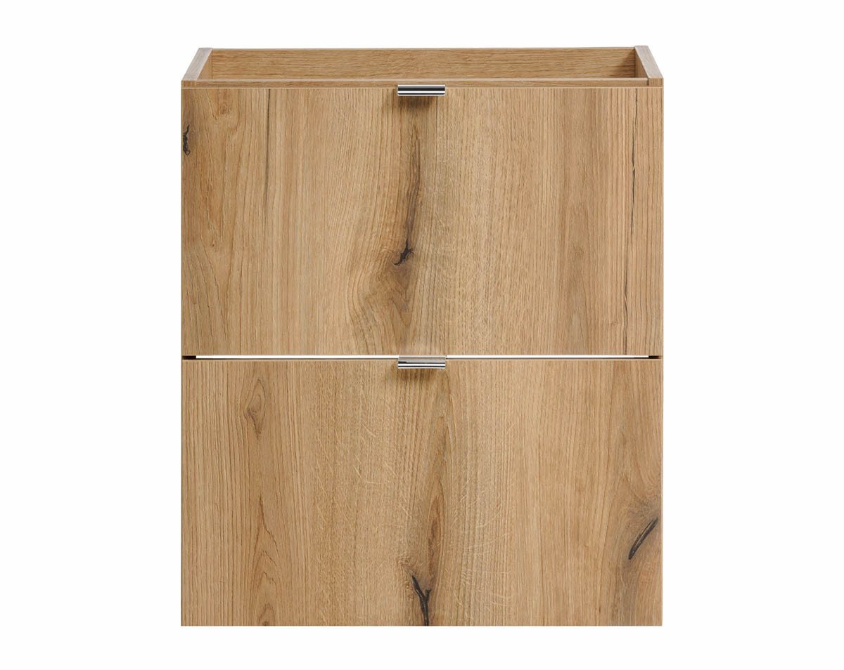 Thumbnail - einfachgutemoebel Waschtisch-Set Bad Waschplatz ILUNA Oak 50cm Schubladen, zum Unterbau, eiche, (Badmöbel Set, 1-St., Wa...