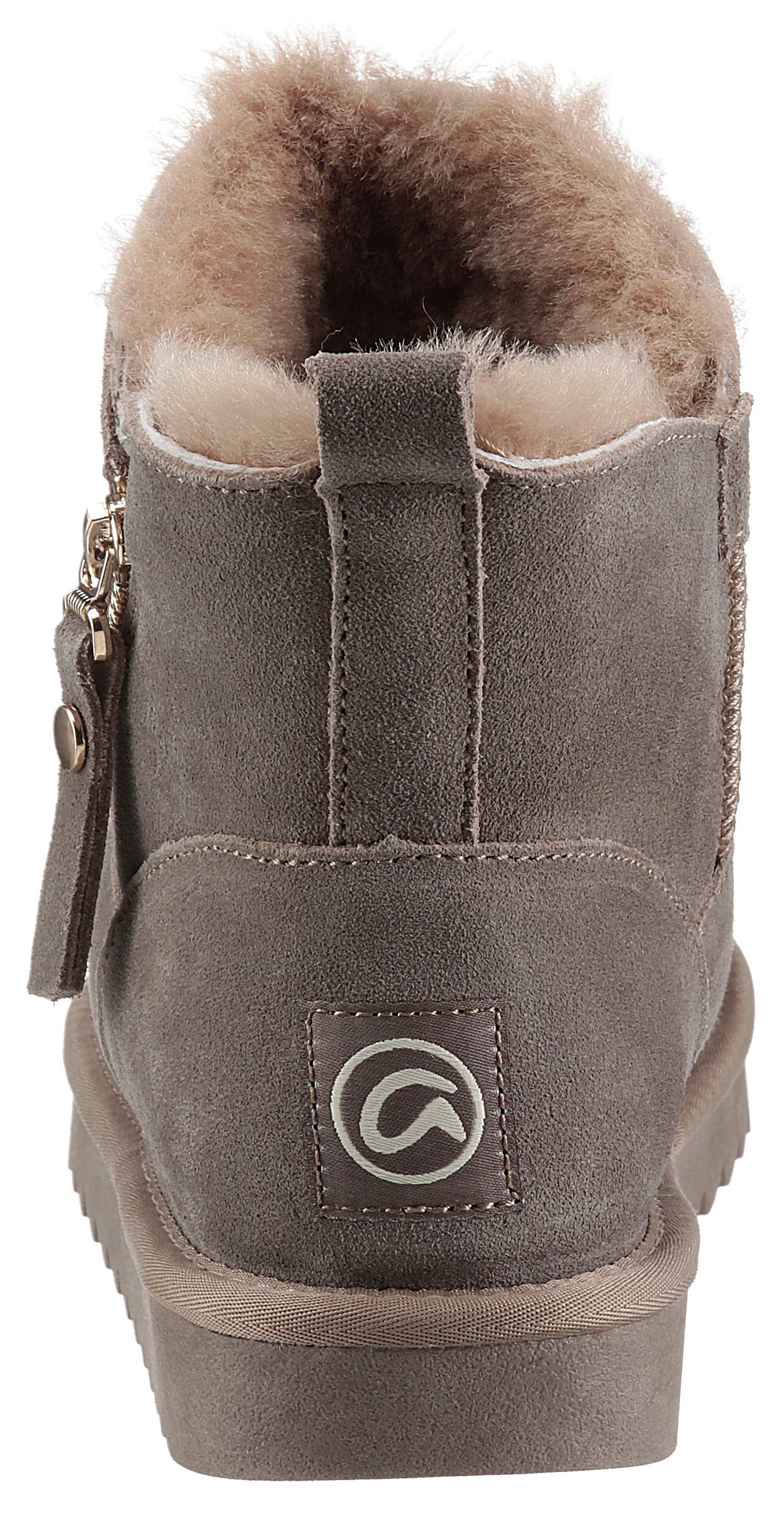 Ara ALASKA Short Zip Winterboots Stiefel aus echtem Lammfell mit Reißversch günstig online kaufen