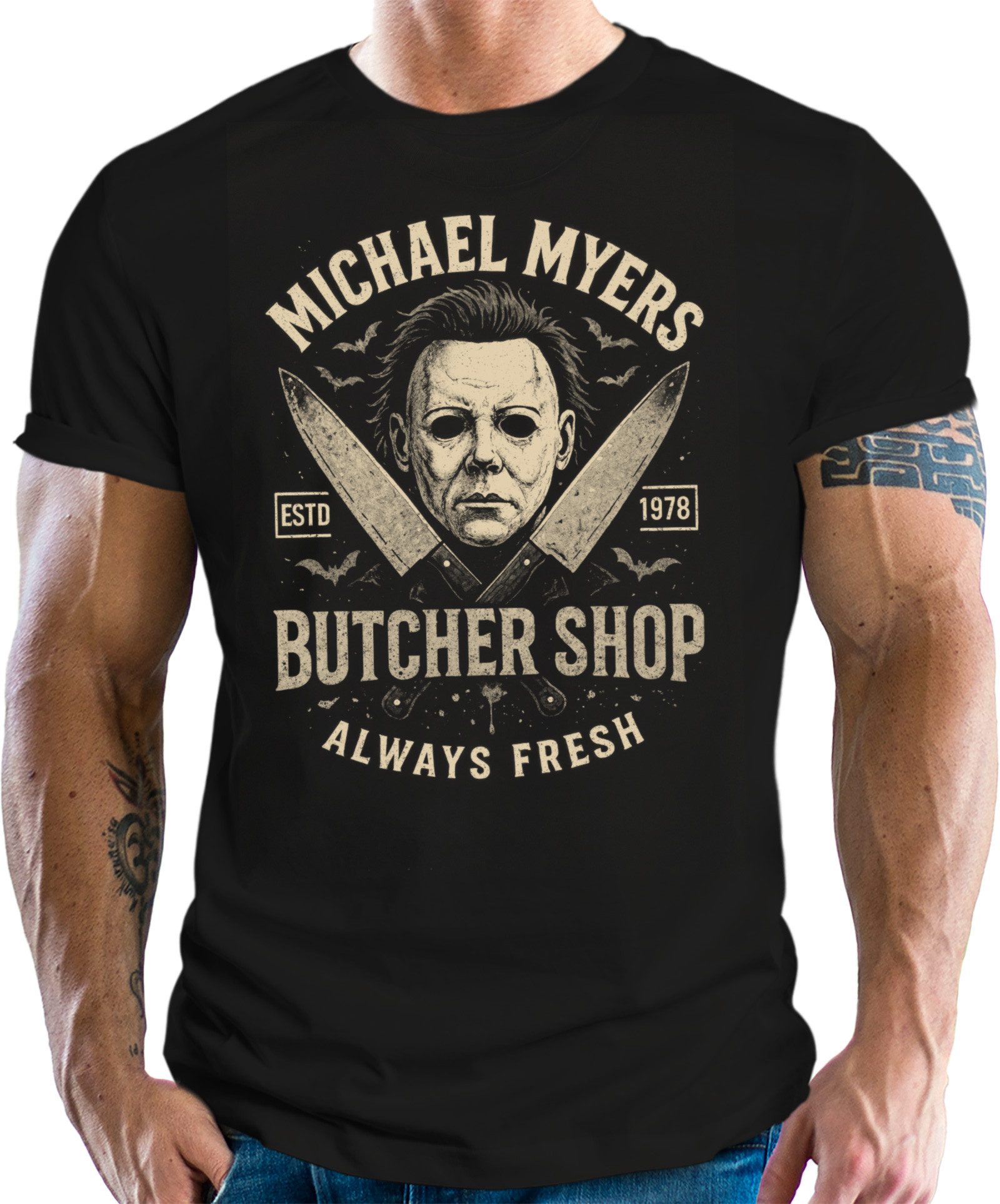LOBO NEGRO® T-Shirt für Halloween und Karneval