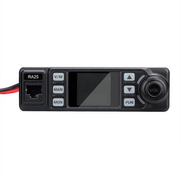Retevis Walkie Talkie RA25 Mobiler Transceiver, Dualband Dual-Monitor, 5W/20W, 500 Kanäle
