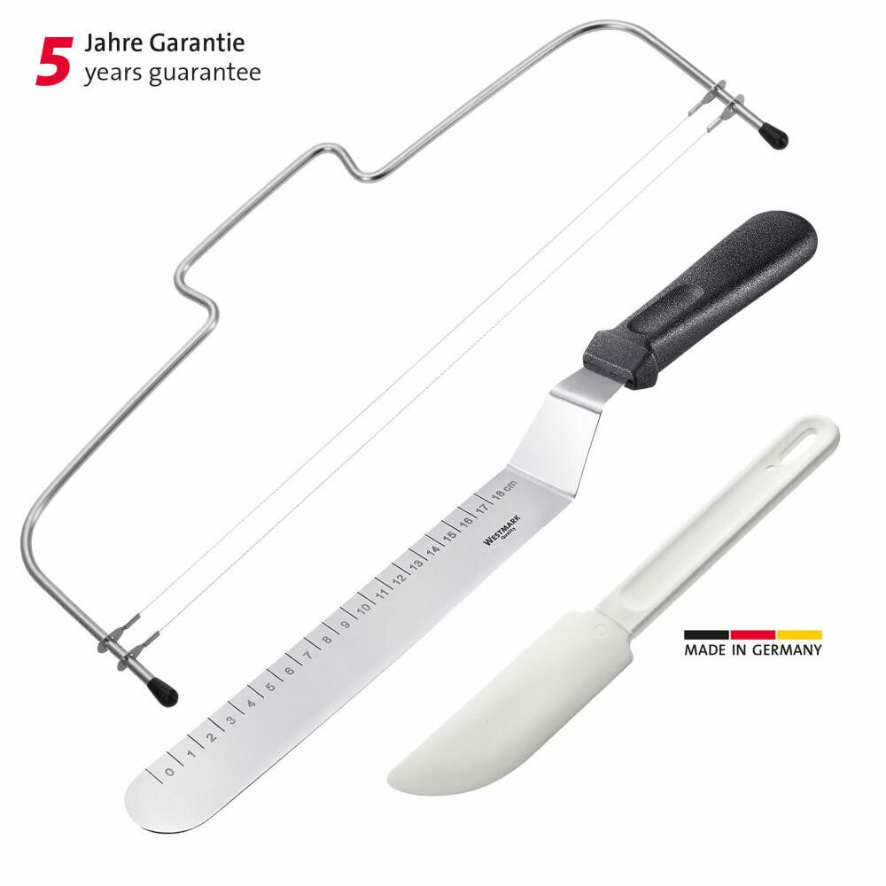 WESTMARK Tortenbodenteiler »Simplex-Duo« + Palette + Schaber im Set 3tlg., Konditoren-Set – Bild 5 von 5