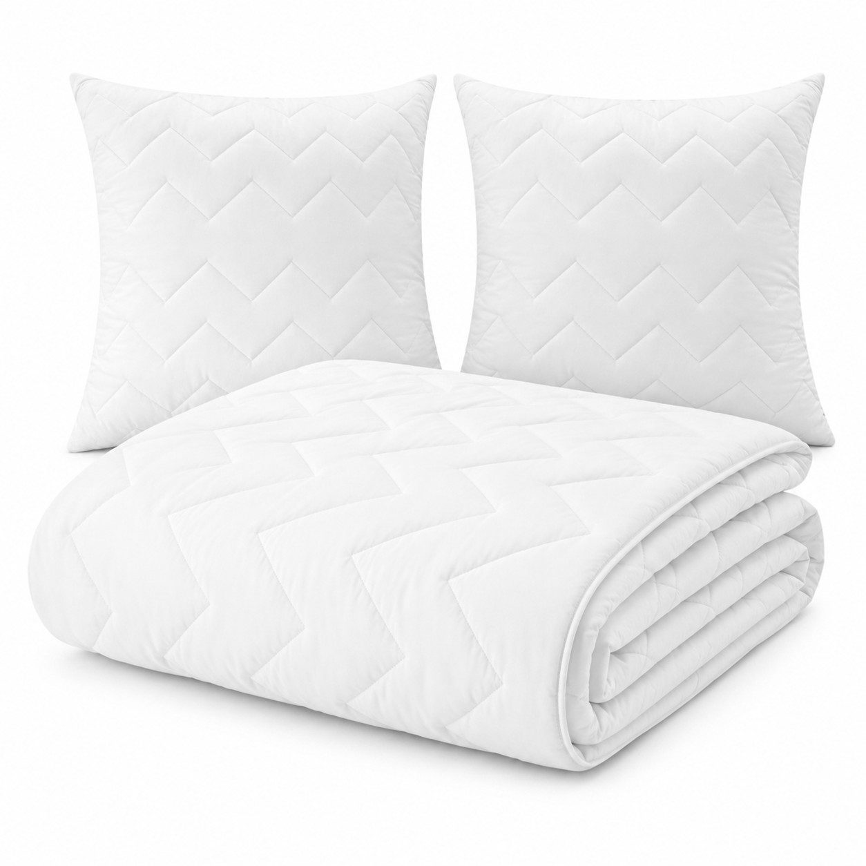 SEI Design Einziehdecke Mikrofaser Bett-Set Steppdecke + Kissen Winter 220x200 + 80x80, Füllung: Polyester, kochfest