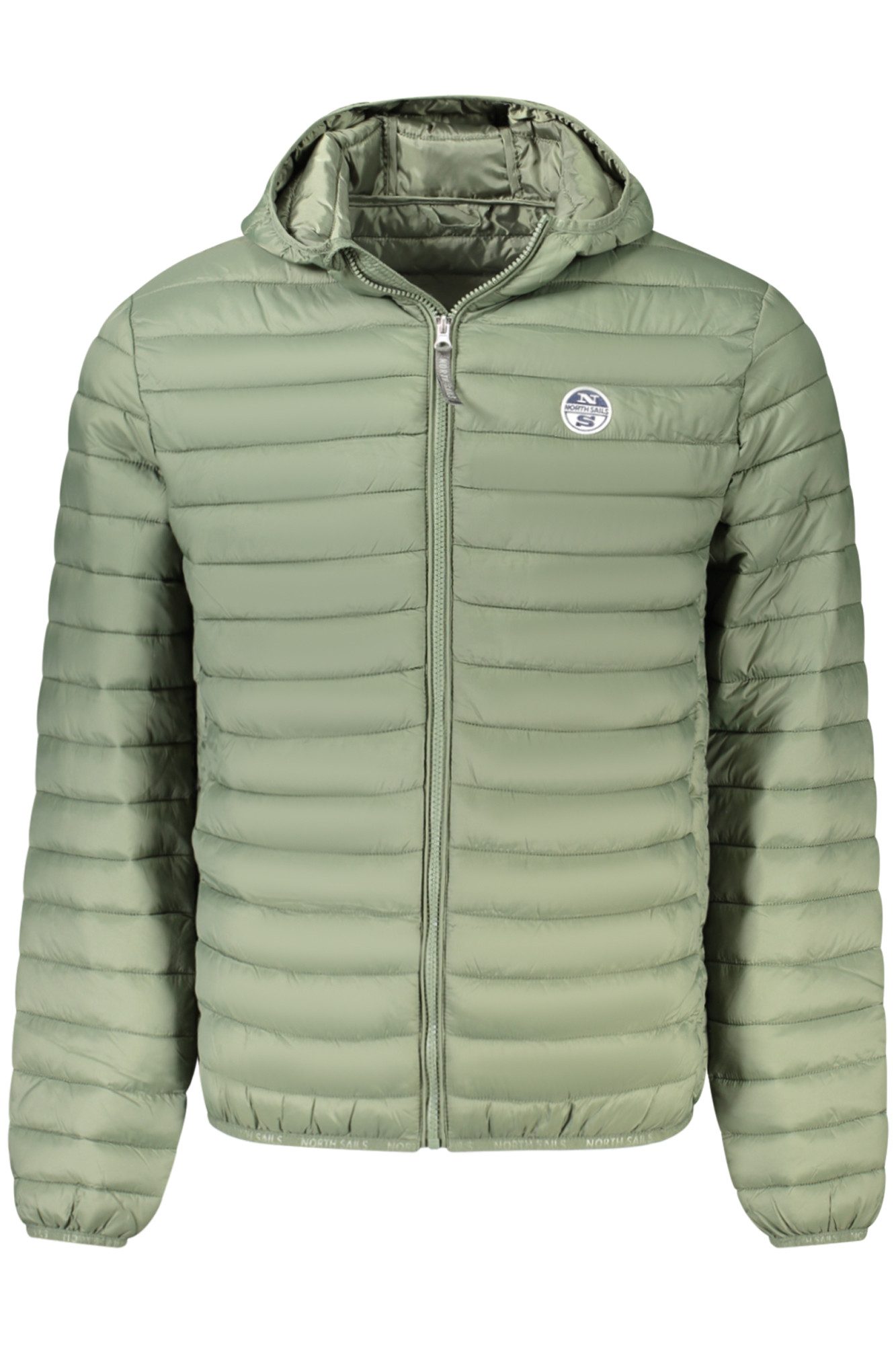 North Sails Outdoorjacke Herrenjacke Grün: Gepolstert, Kapuze, Praktische Taschen, Leicht
