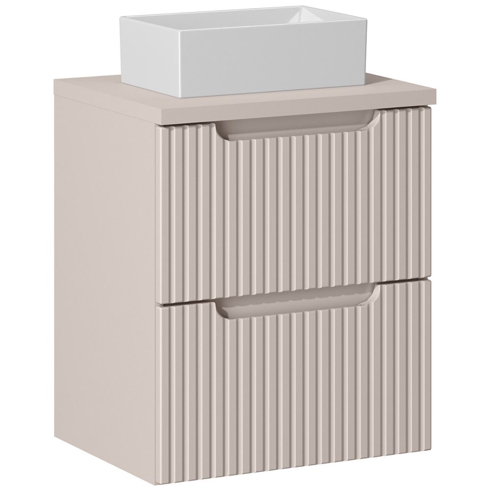 Lomadox Waschtischplatte NEWPORT-56-CASHMERE, in kaschmir, 50cm – Bild 3 von 3