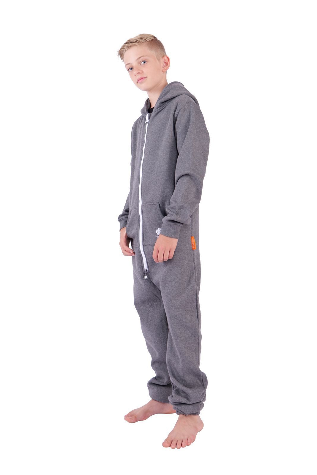O'Poppy Jumpsuit Overall Onesie Jungen Mädchen (1-tlg) Zwergen Kapuze und Eingrifftaschen