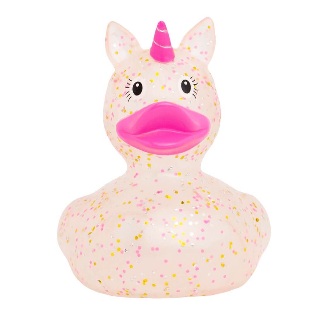 Lilalu Wasserspielzeug Badeente Glitzer - Einhorn
