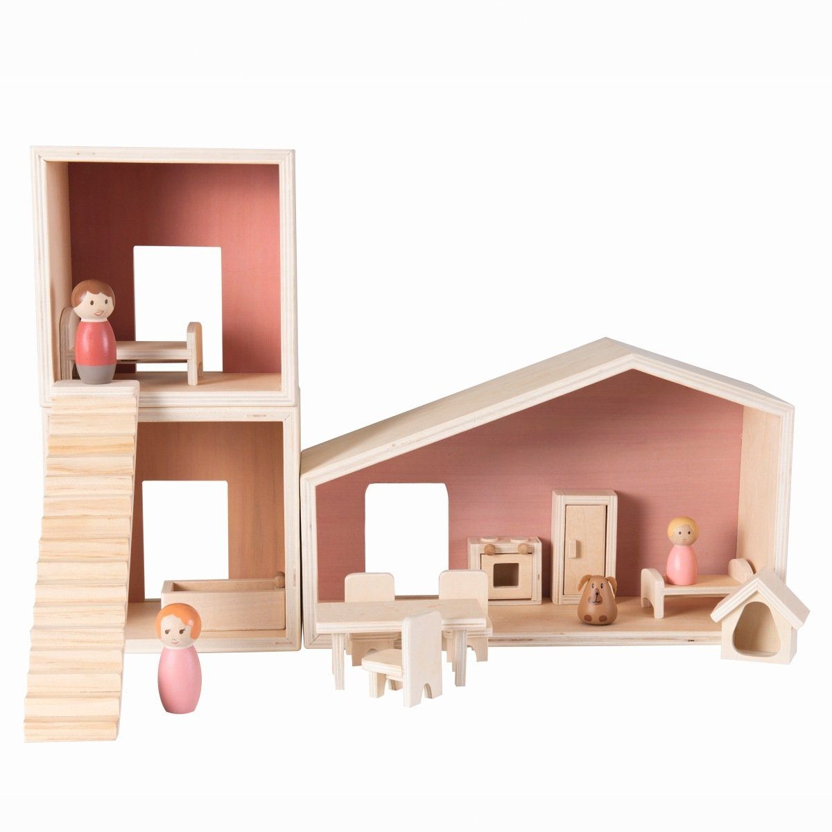 Egmont Toys Puppenhaus Puppenhaus Familie Holzspielzeug