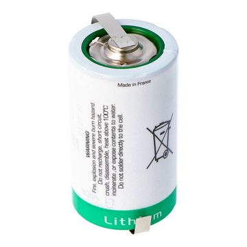 Saft SAFT LSH 20 Lithium Batterie 3.6V Primary LSH20 mit Z-Lötfahnen Batterie, (3,6 V)
