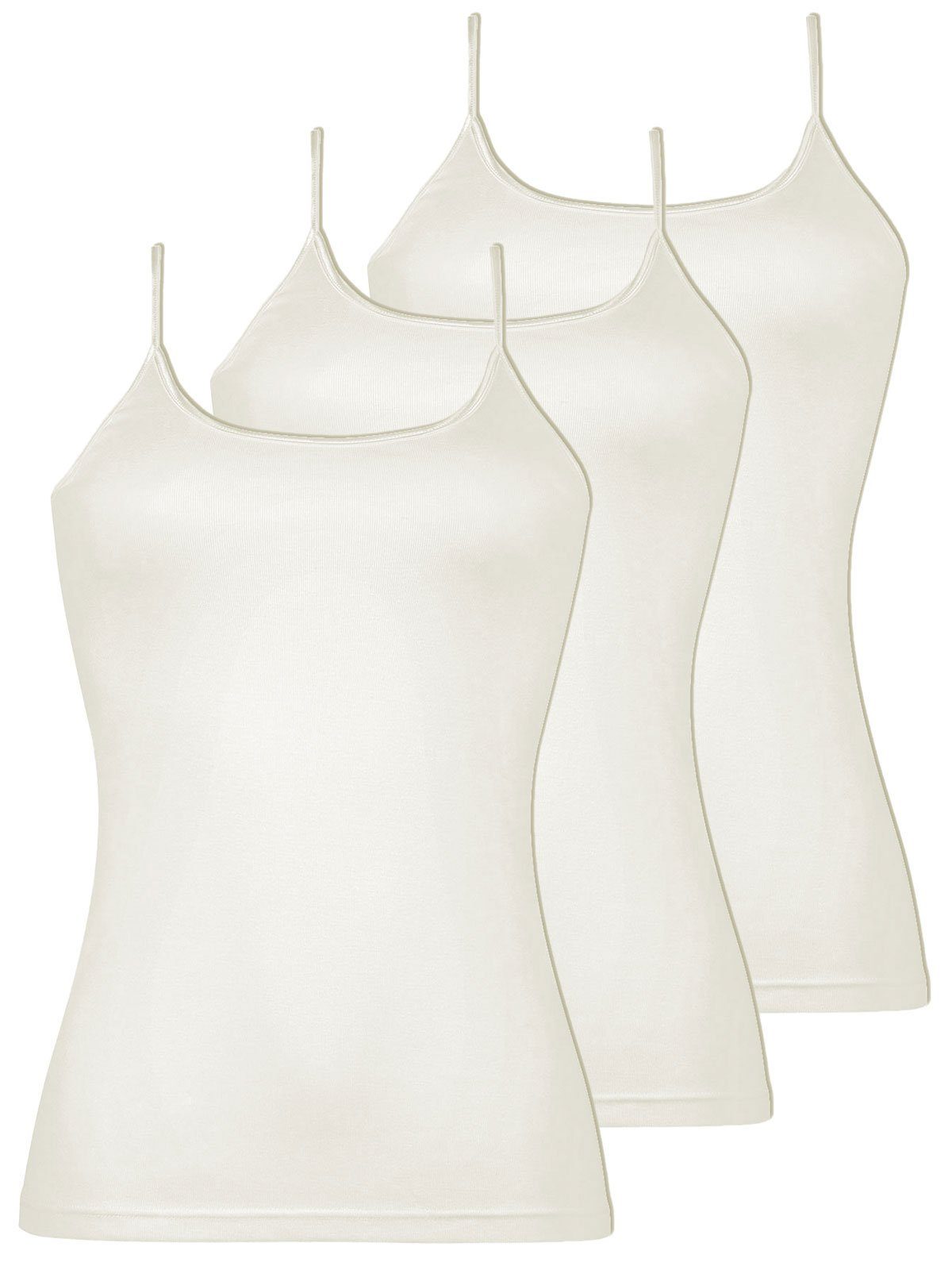 Achseltop 3er Pack Damen Trägerhemd Daily