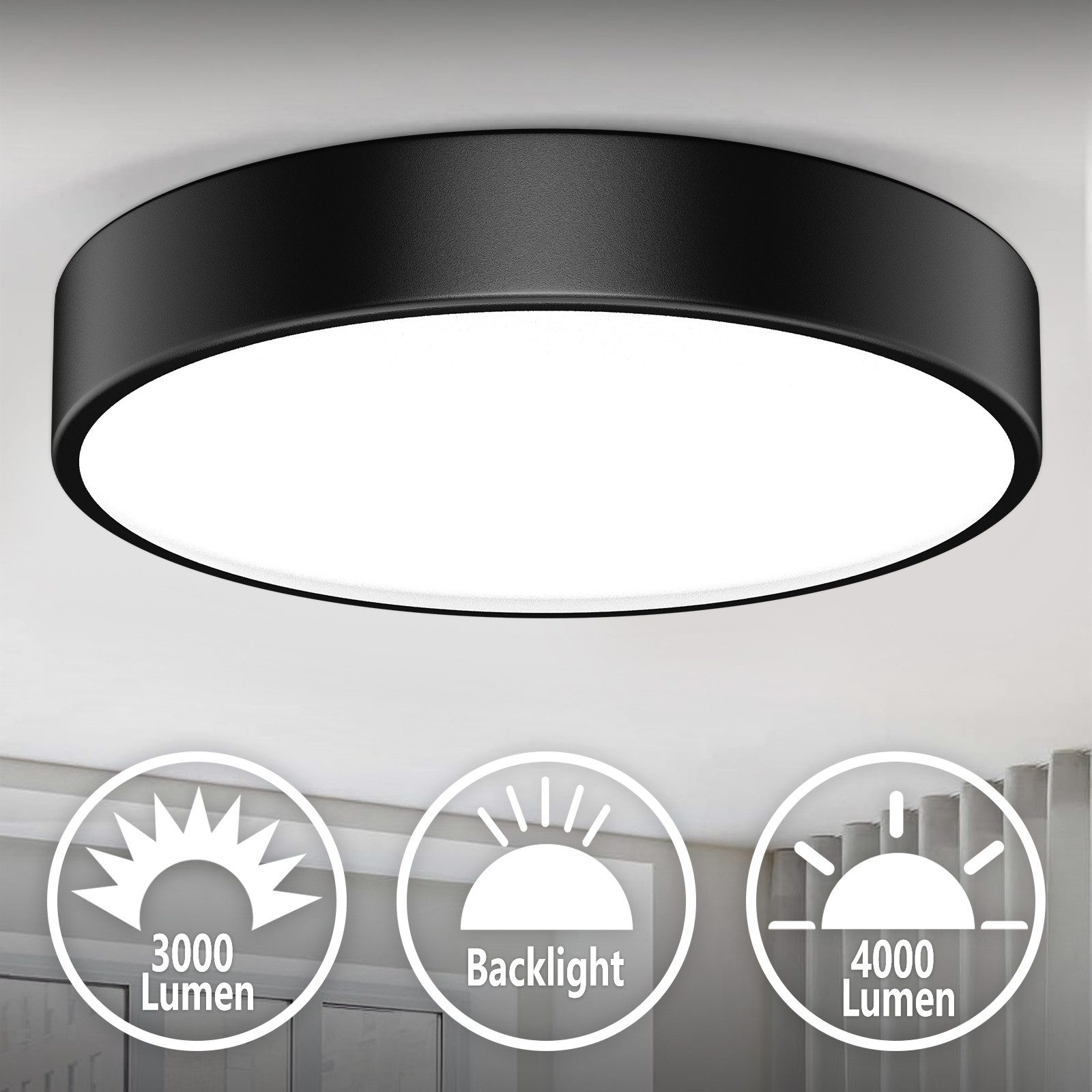 Yuede LED Deckenleuchte, LED Deckenlampe, Wohnzimmer günstig online kaufen