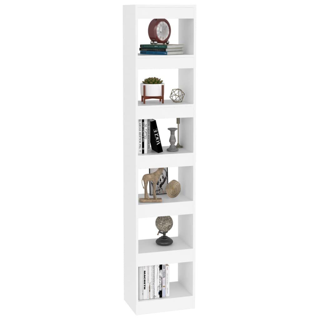 furnicato Bücherregal Bücherregal/Raumteiler Weiß 40x30x198 cm