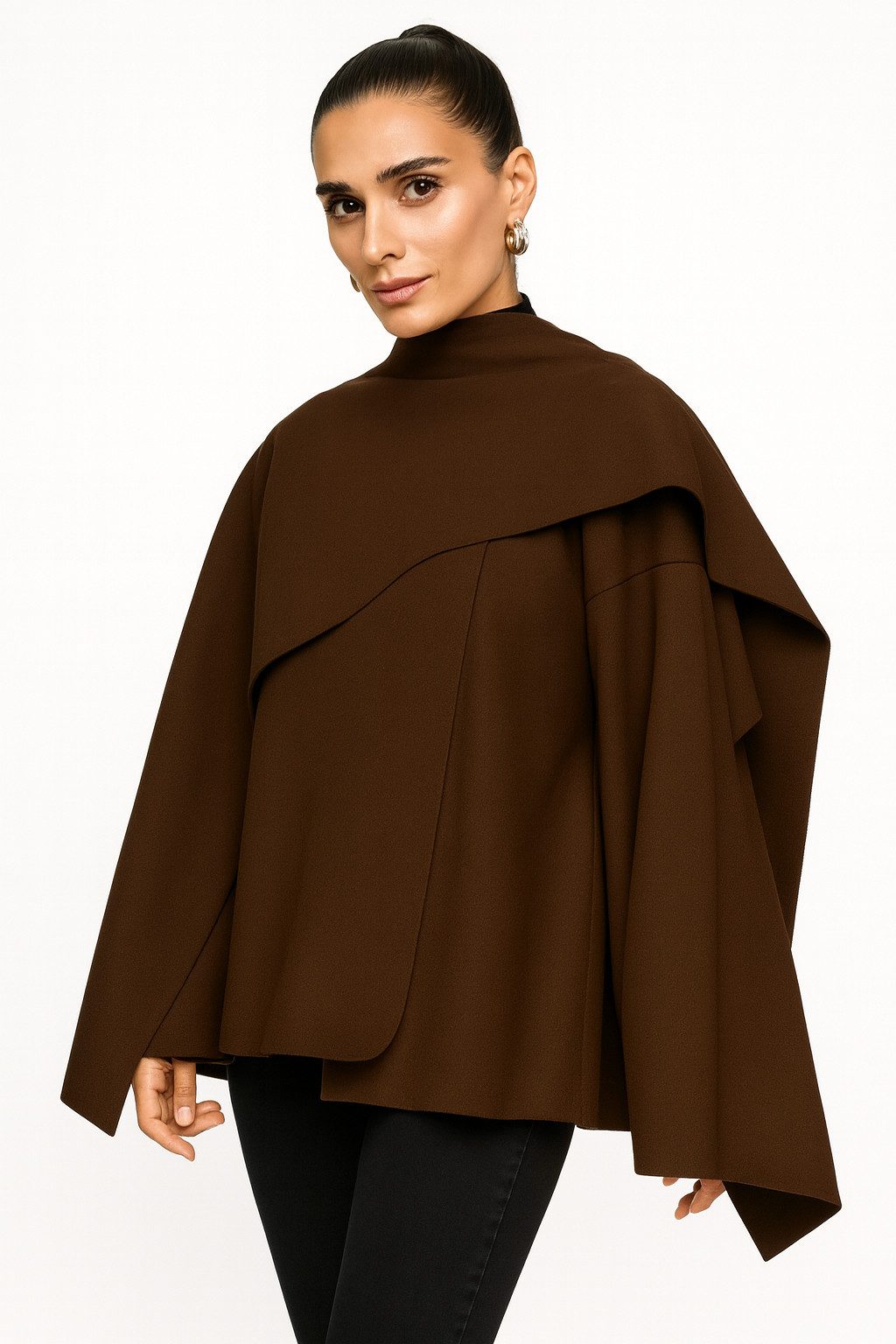 Worldclassca Poncho Worldclassca Poncho Crop Jacke Elegant Umhang Oberteil günstig online kaufen