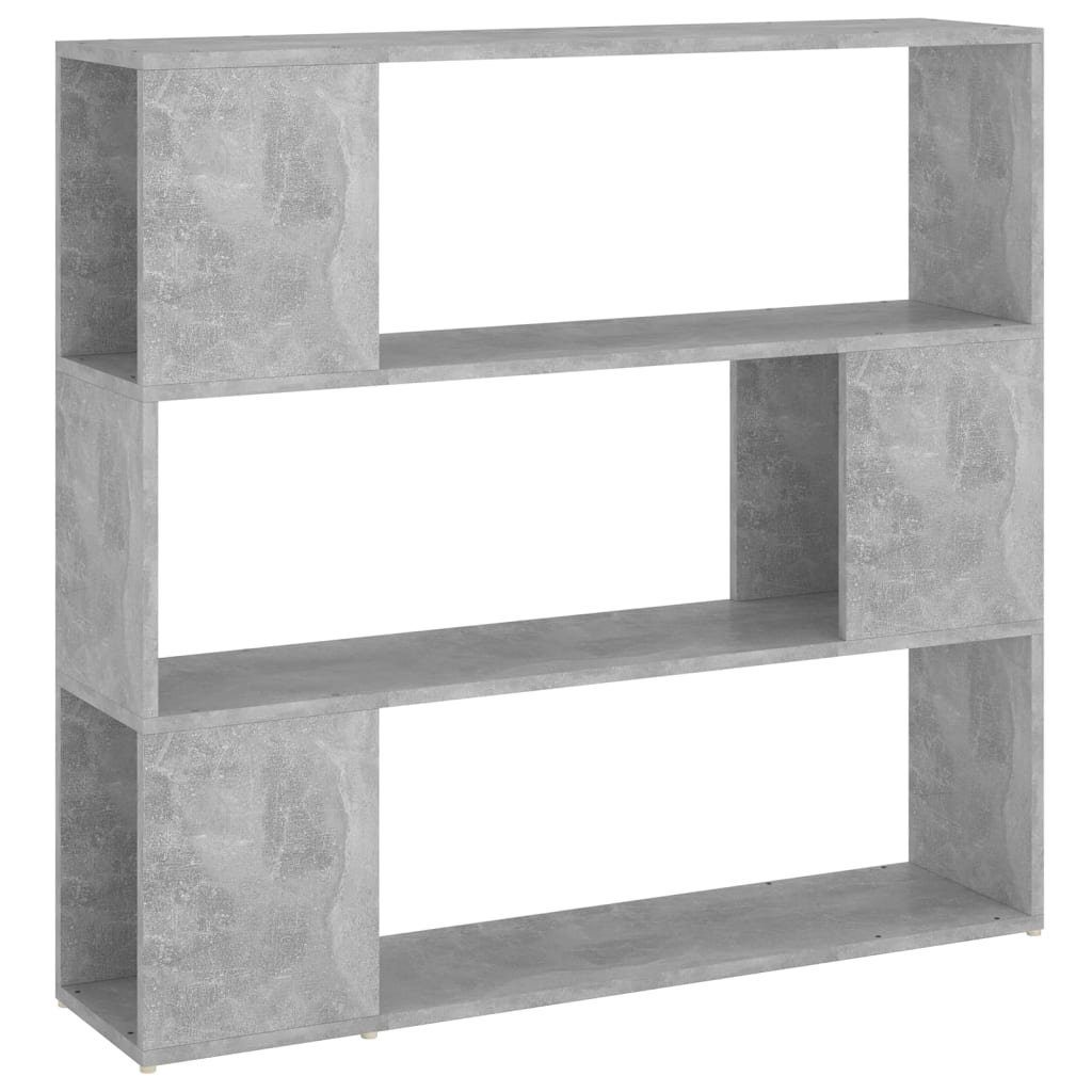furnicato Bücherregal Raumteiler Betongrau 100x24x94 cm, günstig online kaufen